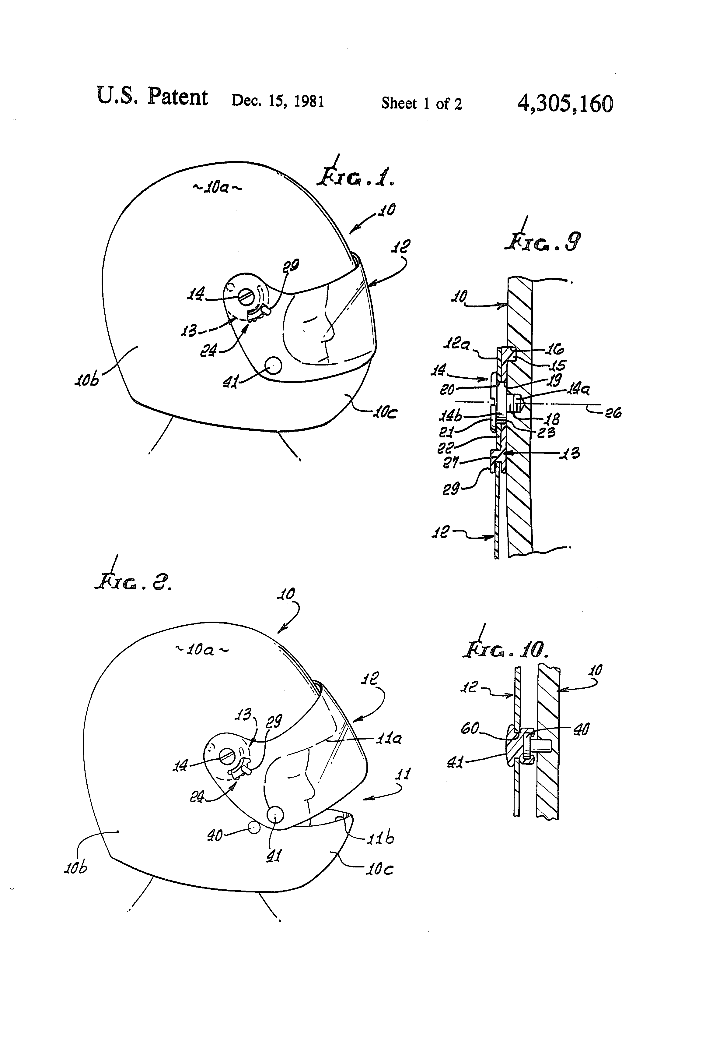 TODAY’S PATENT – DENTED CONTROLLED HELMET SHIELDS