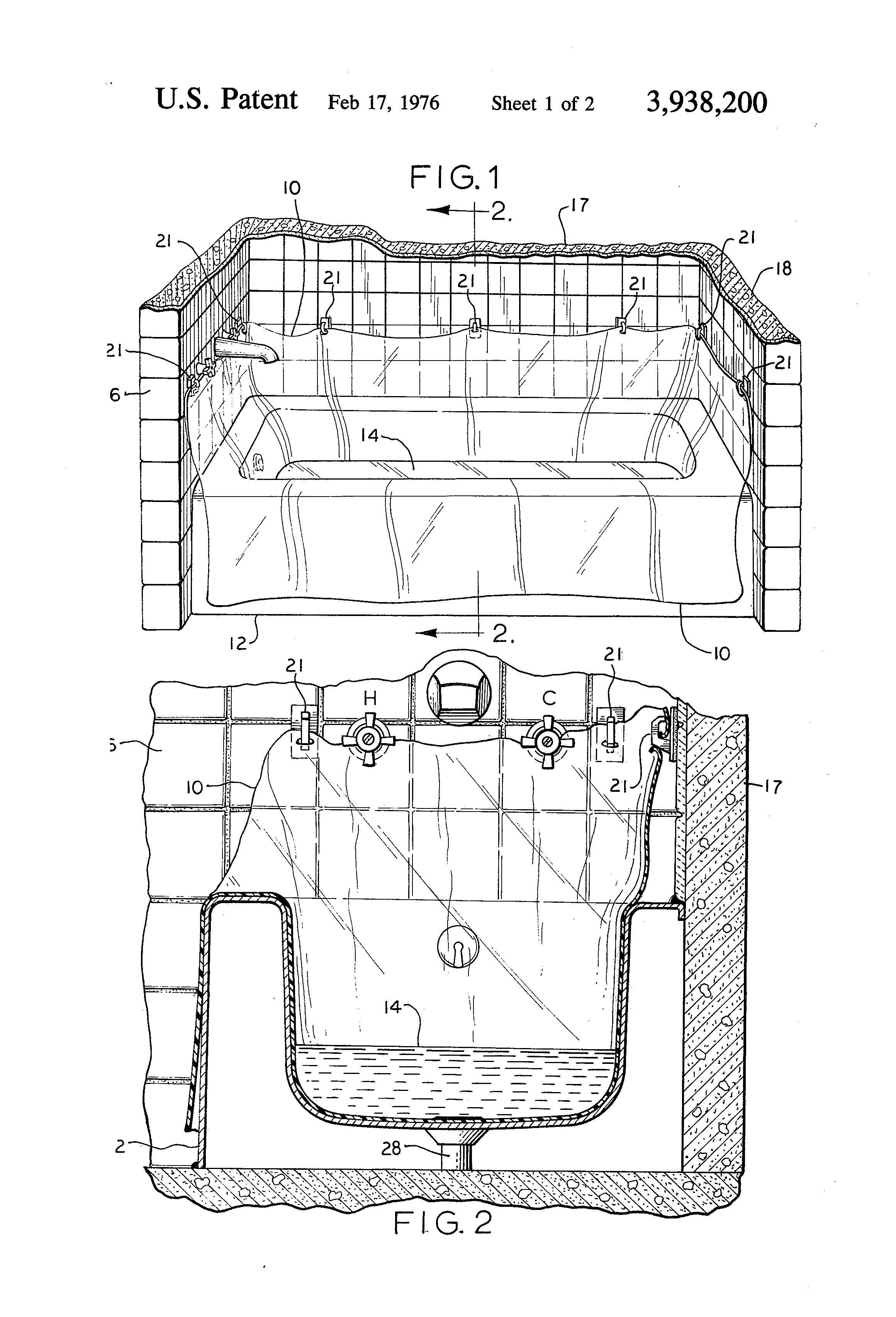 TODAY’S PATENT – CONTAMINATION PREVENTION SYSTEM FOR BATHTUB