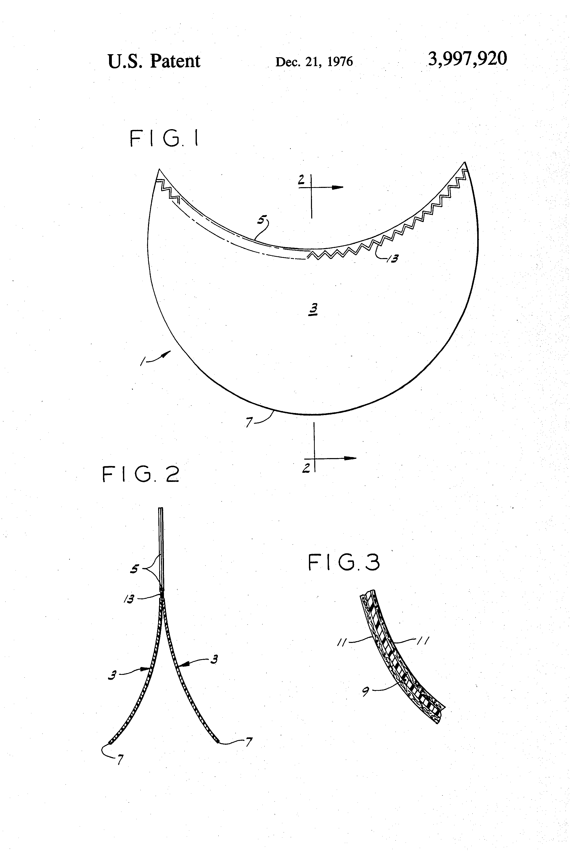 TODAY’S PATENT – DRESS SHIELD