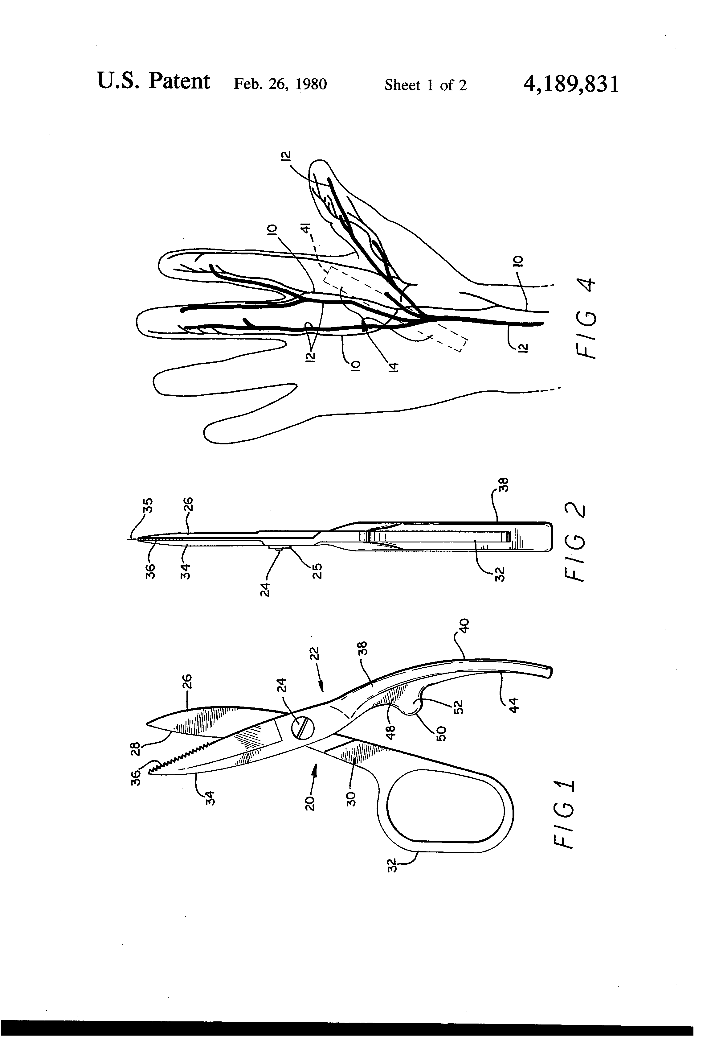 TODAY’S PATENT – INDUSTRIAL SCISSORS