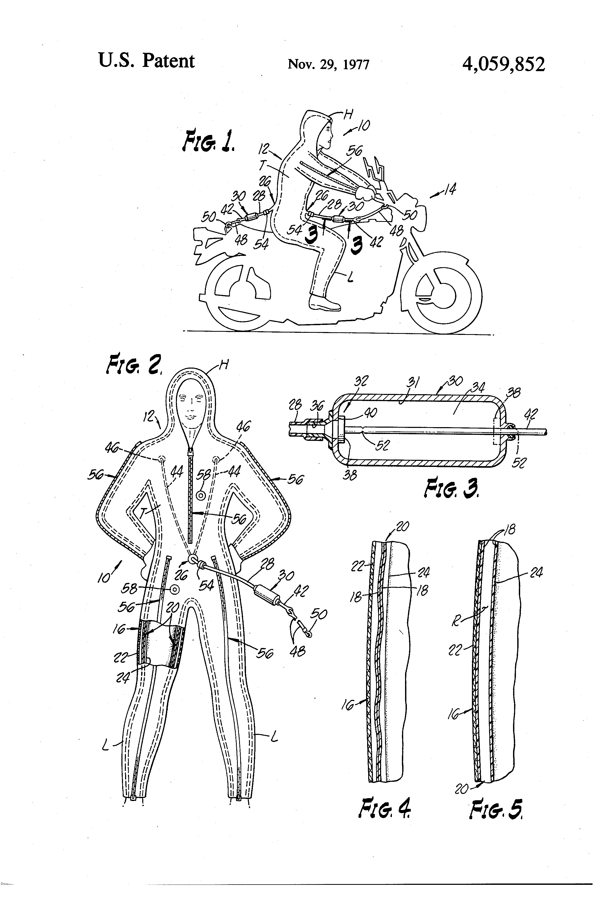 Today’s Patent – INFLATABLE SUIT FOR CYCLISTS