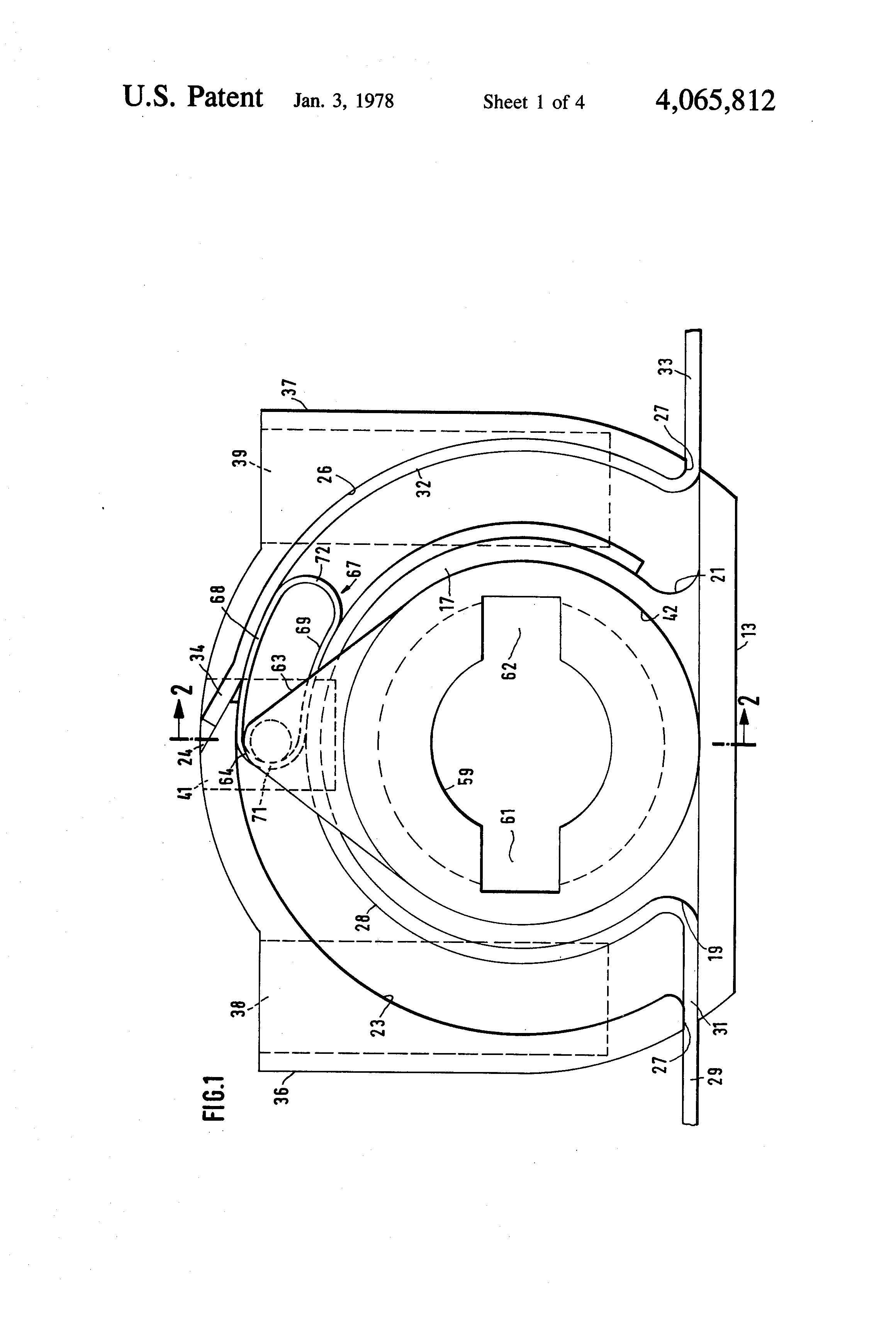 TODAY’S PATENT – SWITCH FOR CONTROLLING DOOR LOCKS
