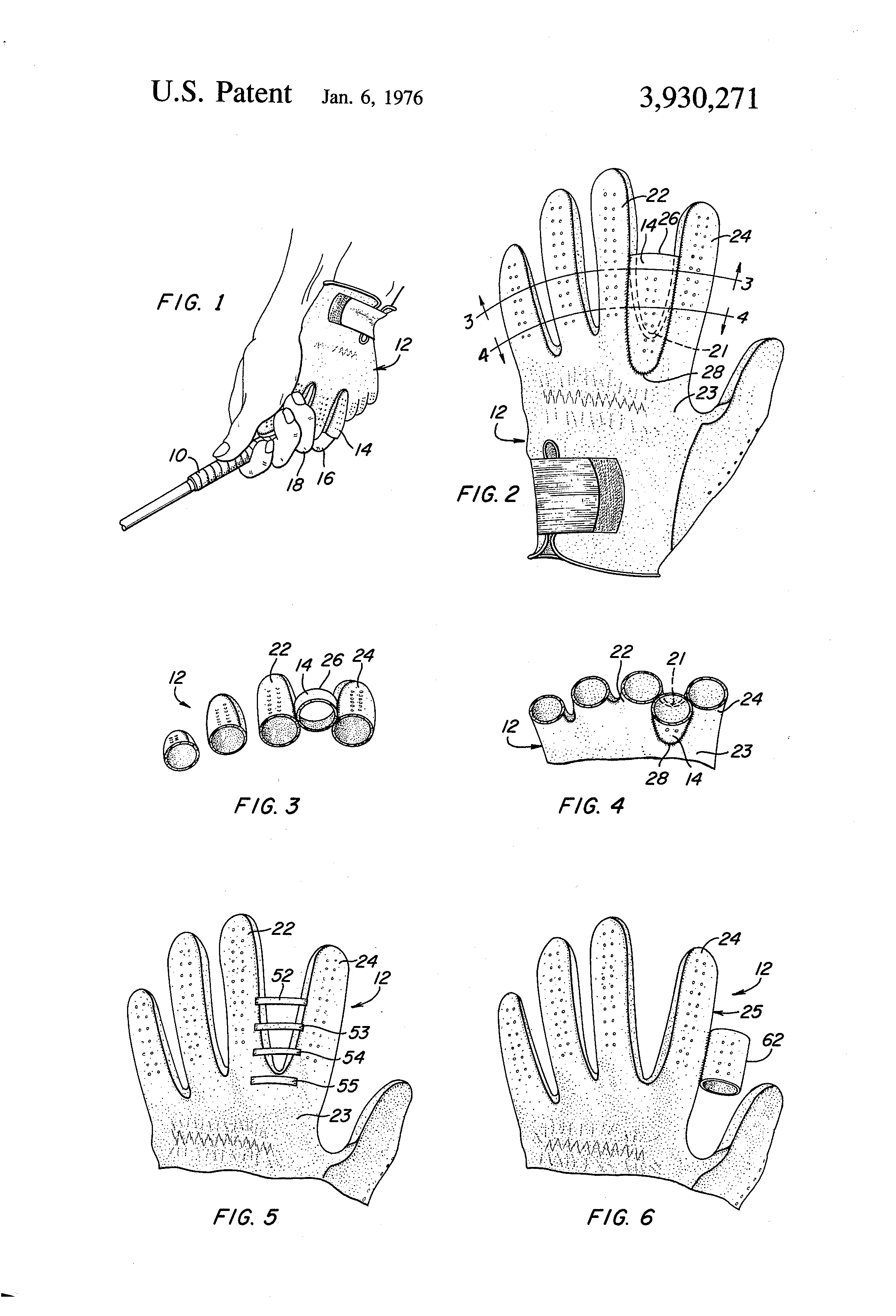 TODAY’S PATENT – GOLF GLOVE
