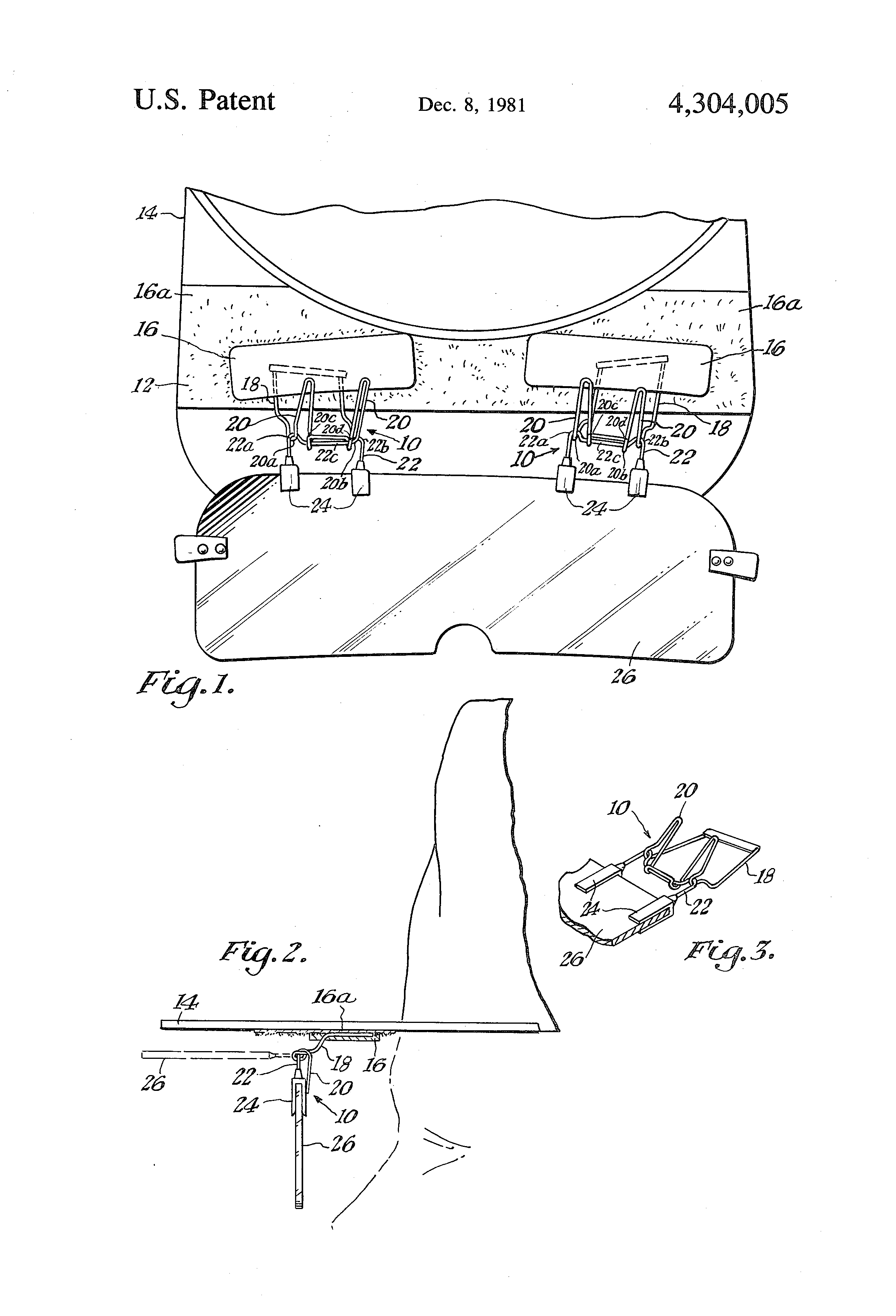 TODAY’S PATENT – DEVICE FOR ATTACHING AN EYE SHIELD TO A CAP