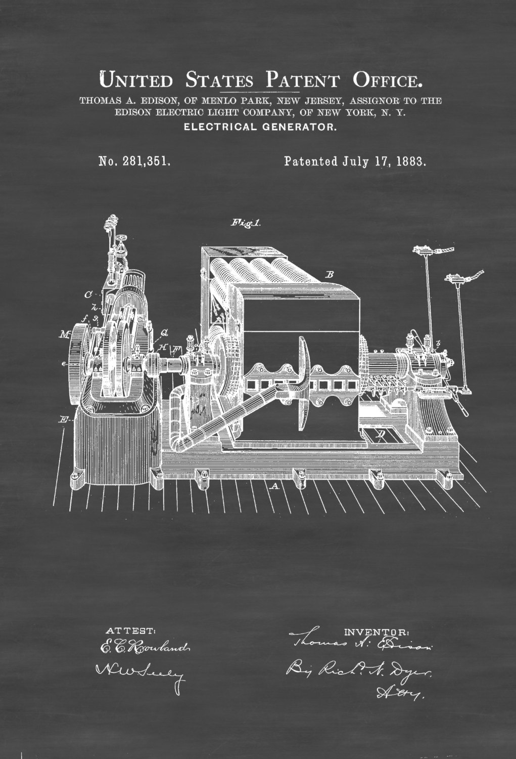 Today’s Patent- ELECTRIC GENERATOR