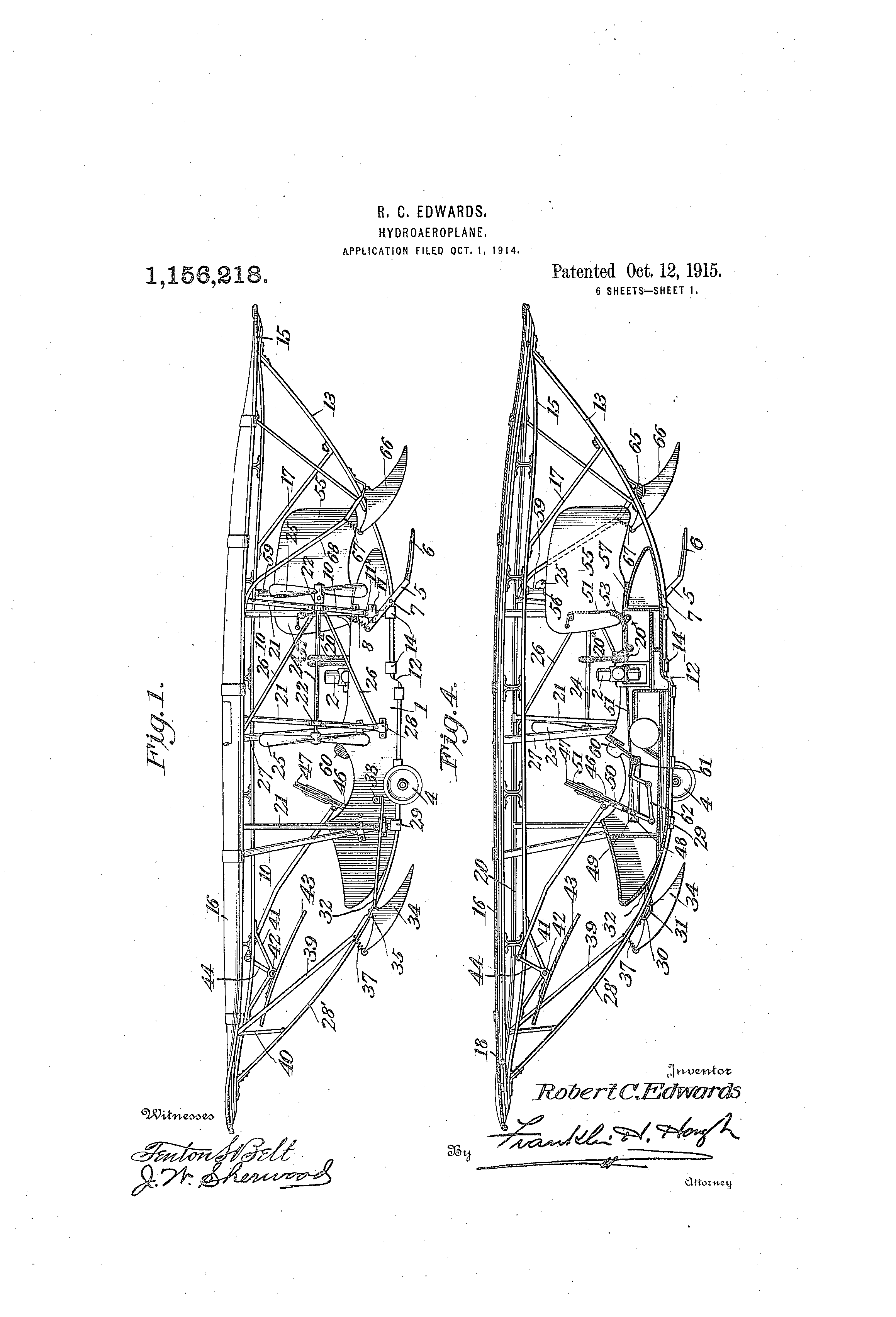 Today’s Patent- Hydroaeroplane