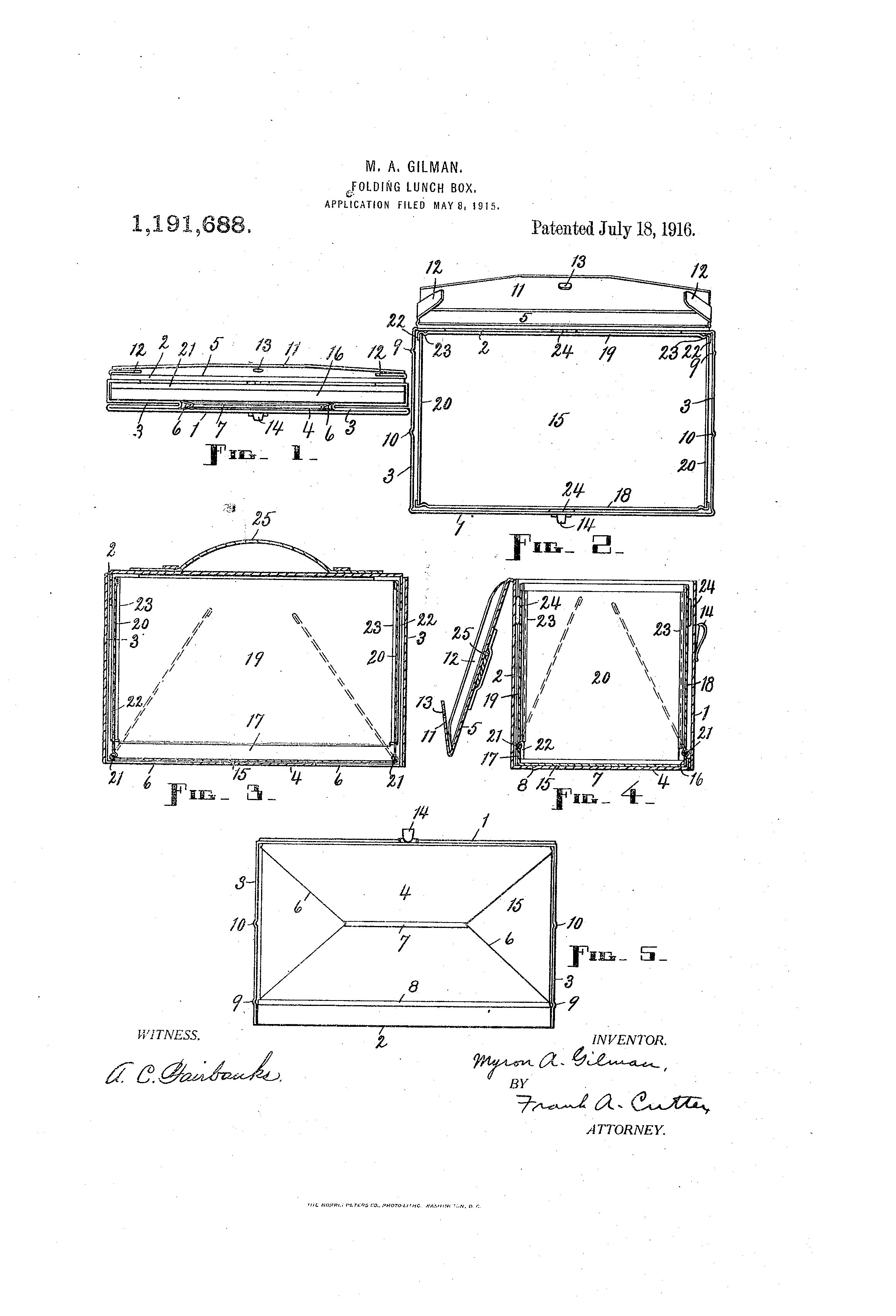 TODAY’S PATENT- FOLDING LUNCH BOX