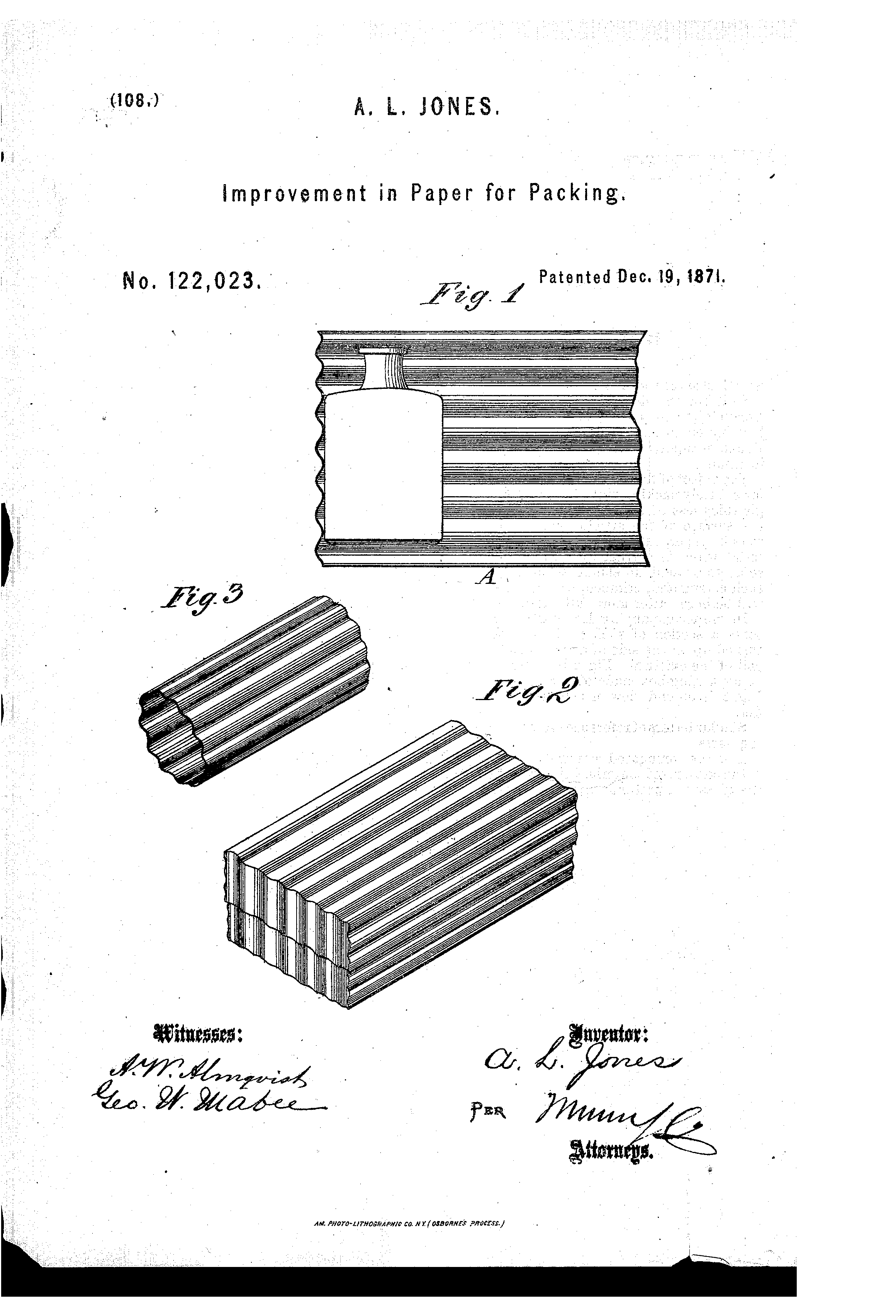 Today’s Patent- Improvement in paper for packing