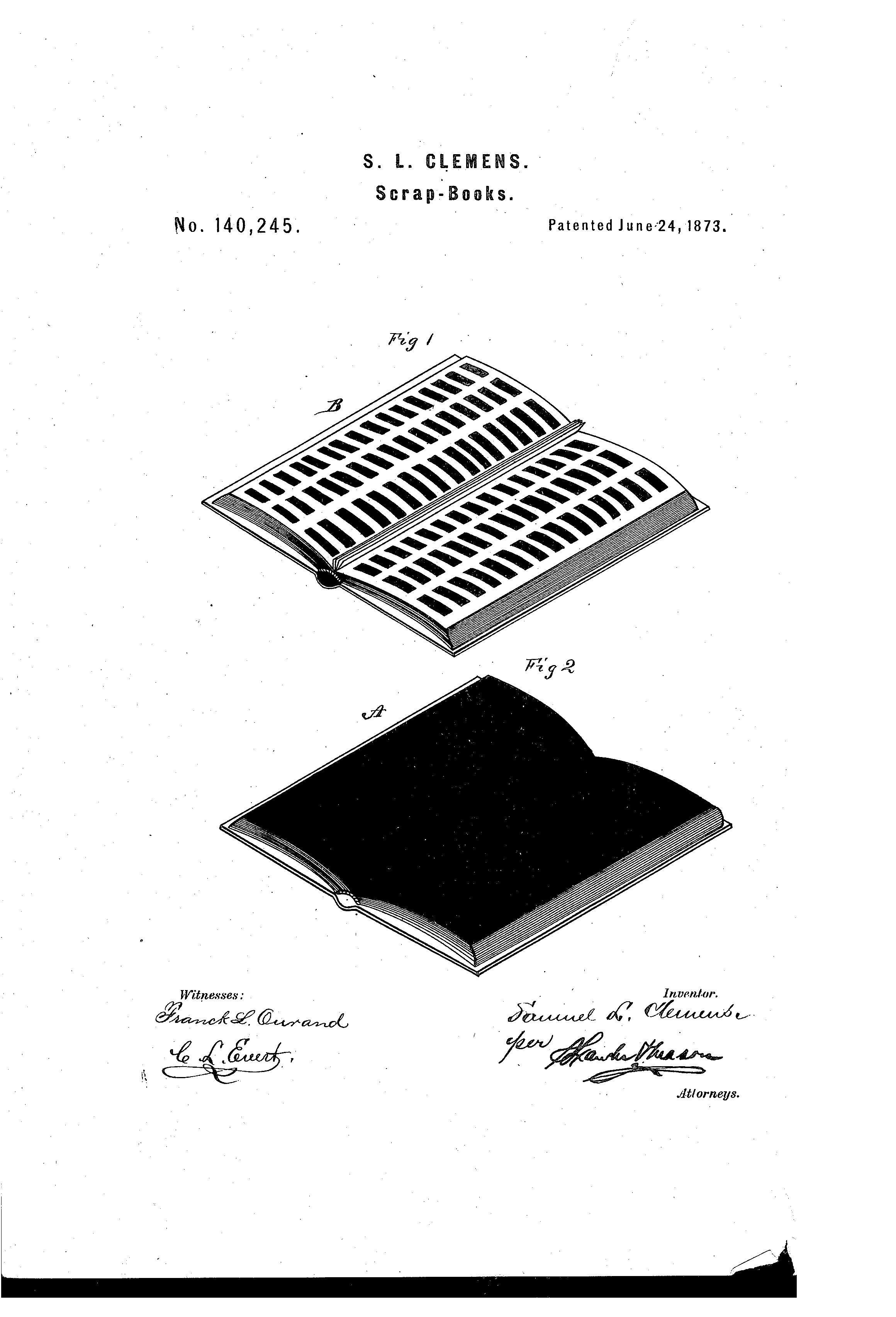 Today’s Patent- Improvement in Scrap Books