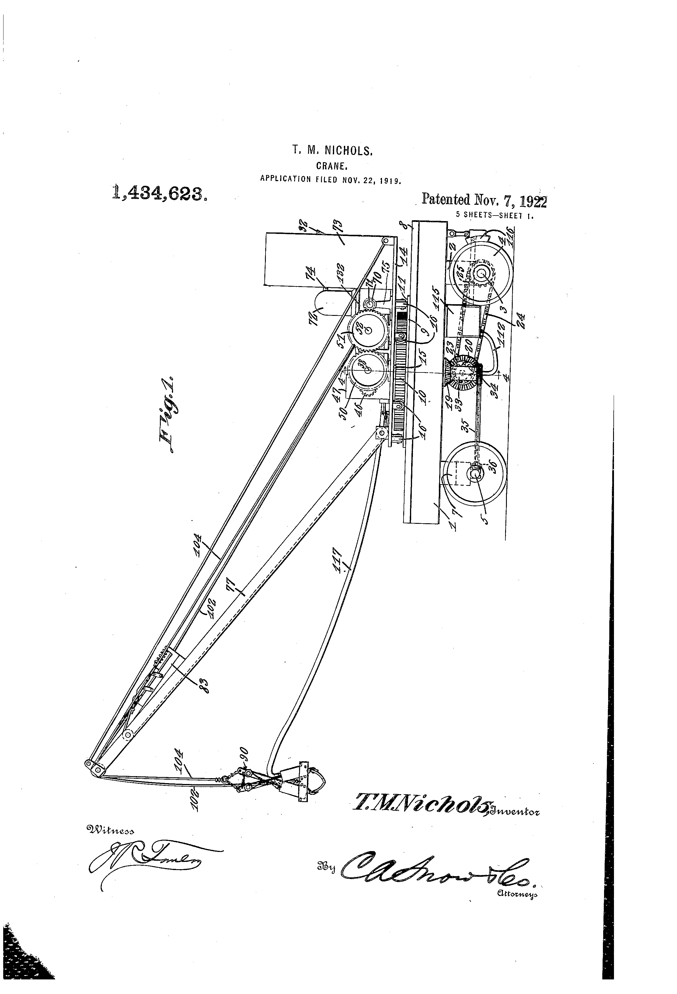 Today’s Patent- Crane