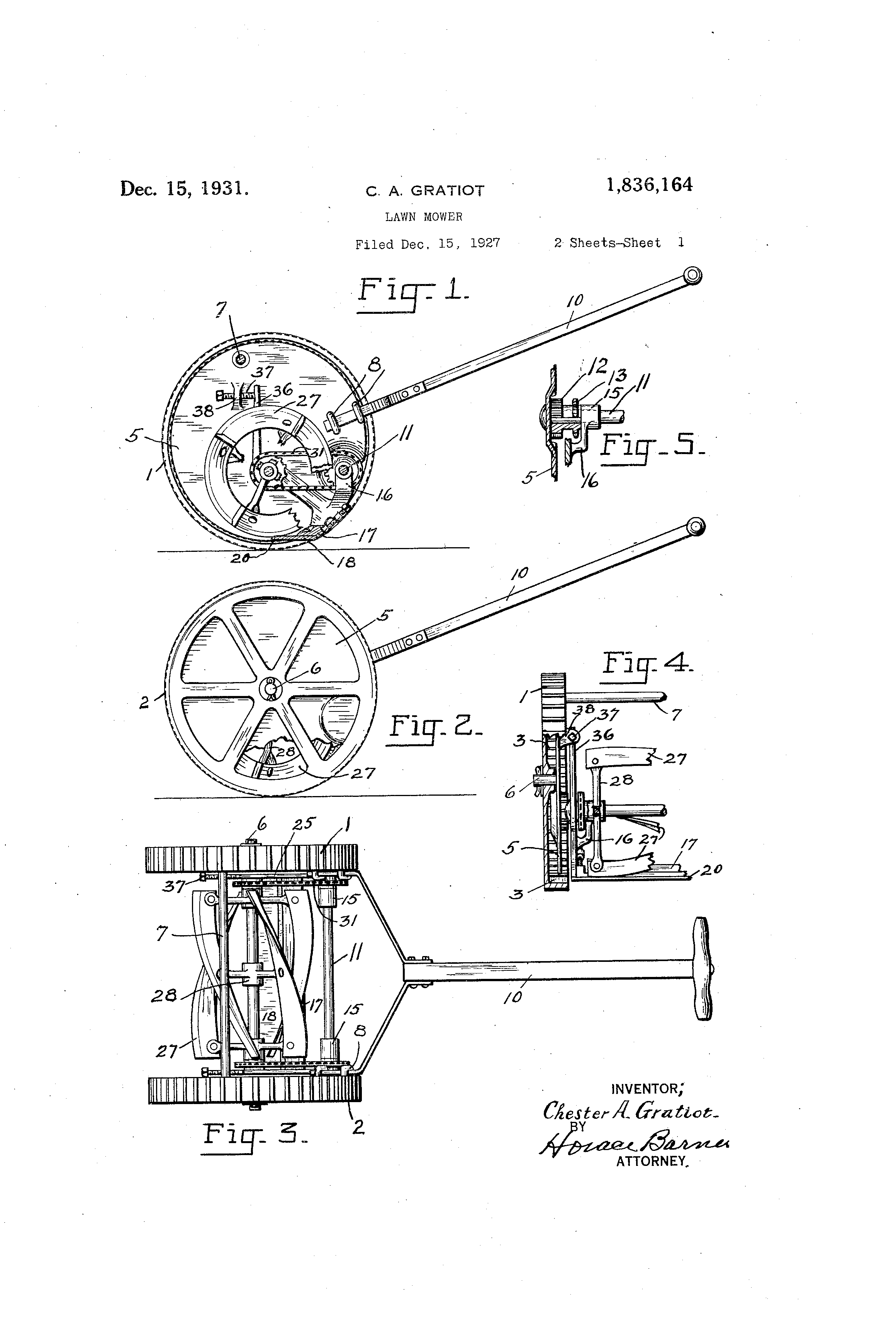 Today’s Patent- Lawn Mower