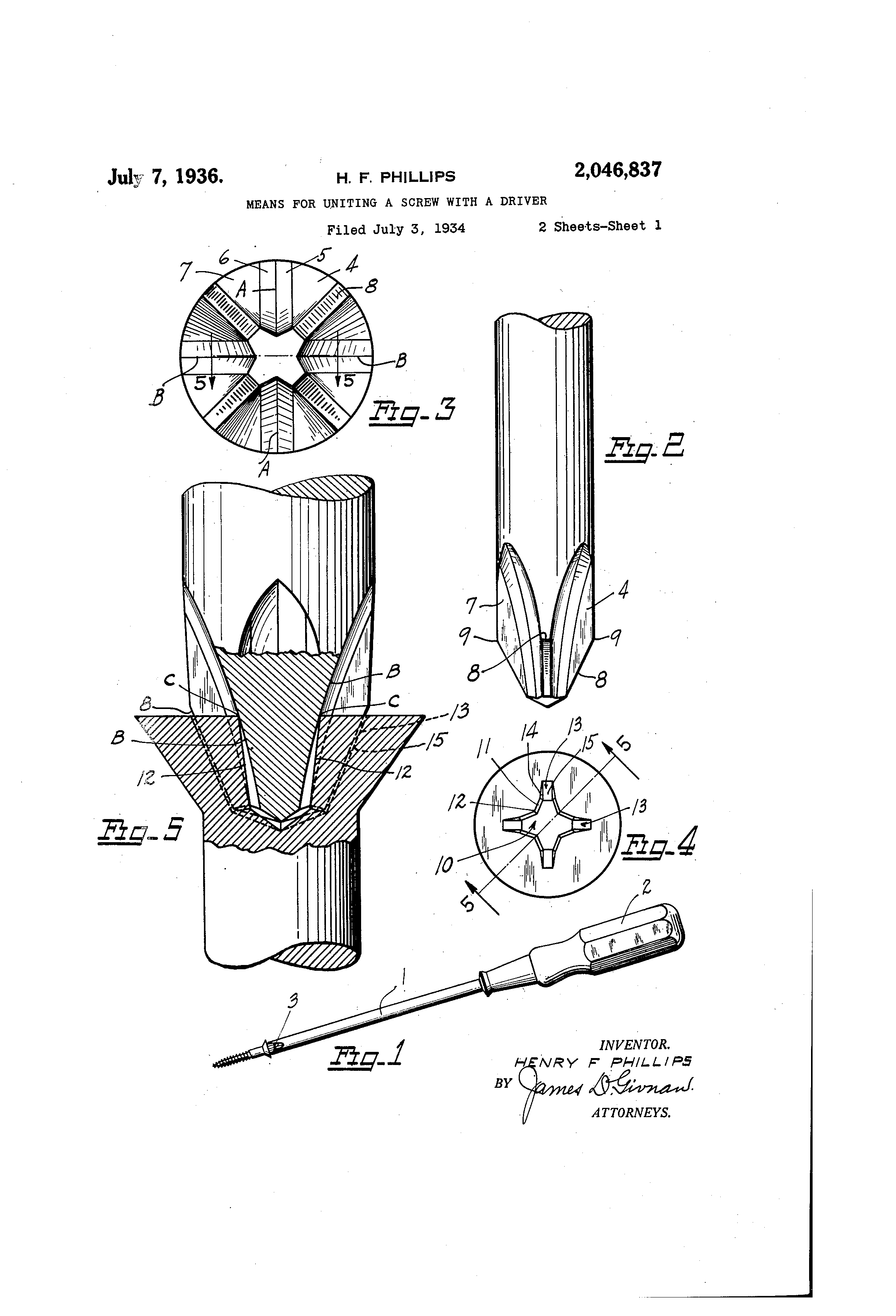 Today’s Patent- Means of uniting Screw With Driver