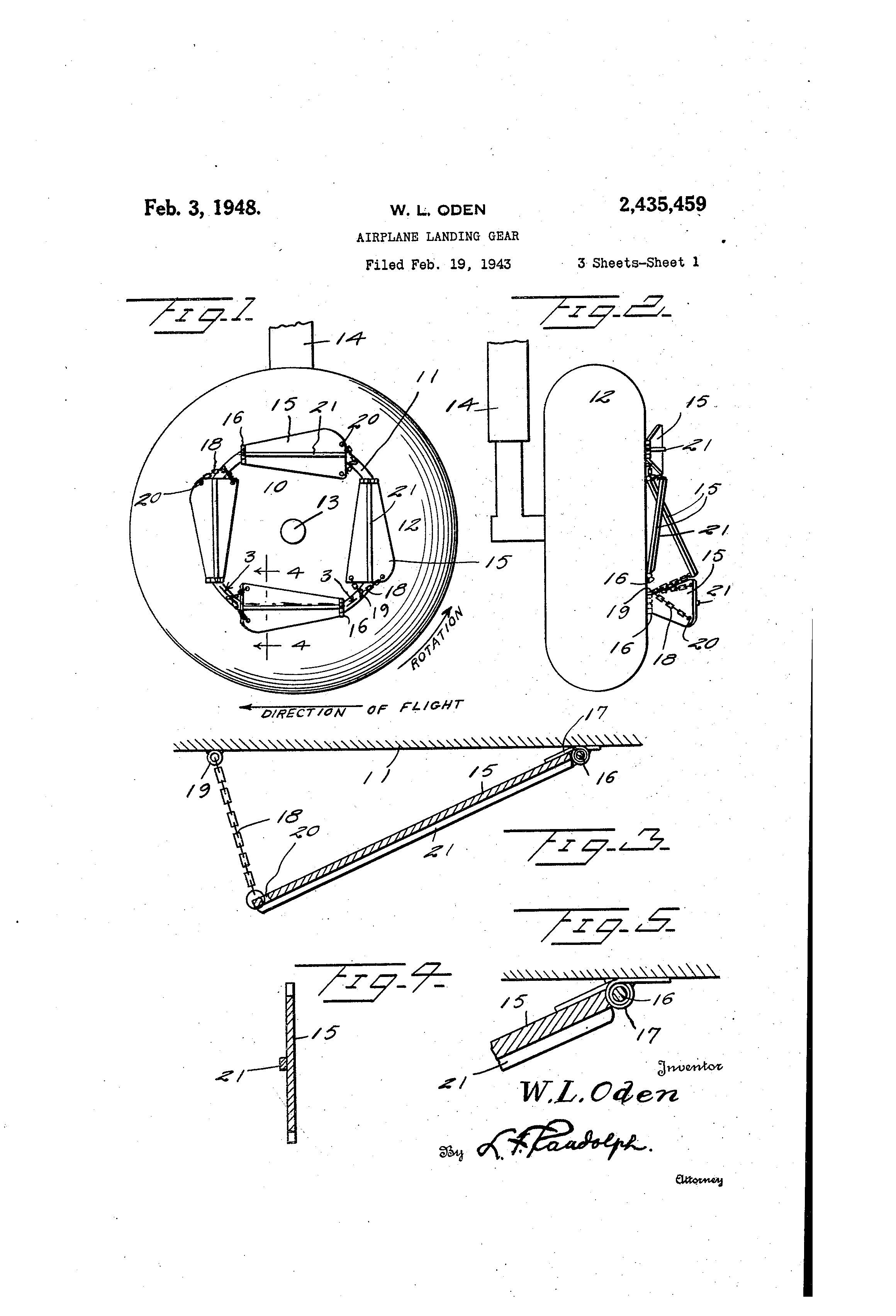 Today’s Patent- Airplane landing gear
