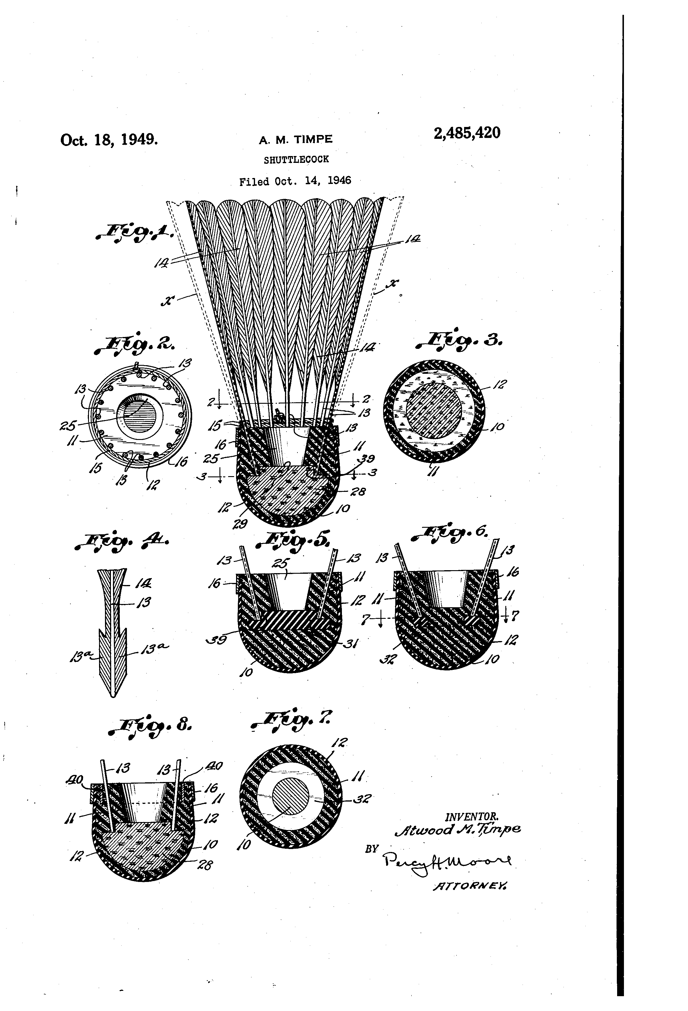 Today’s Patent- Shuttlecock