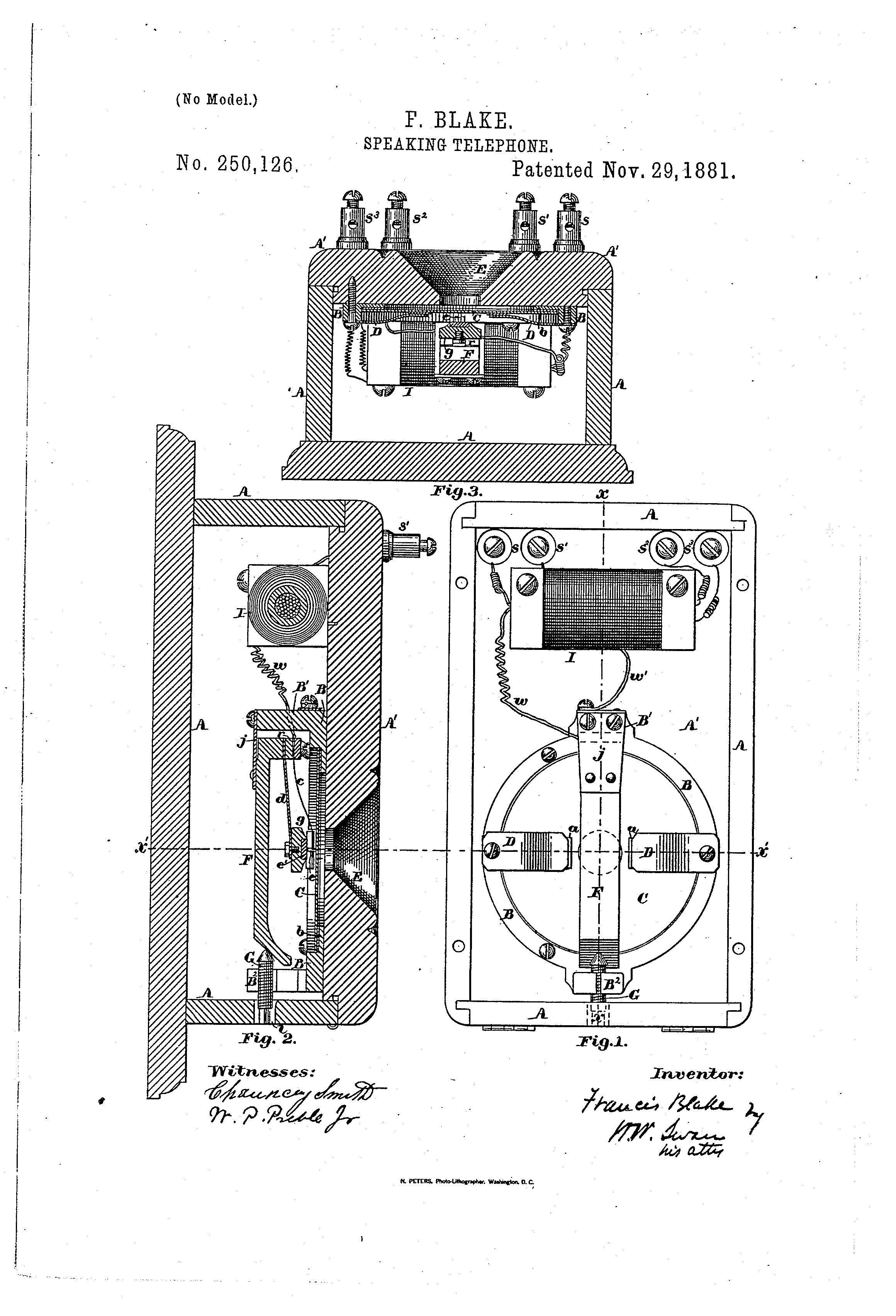 Today’s Patent- Speaking Telephone
