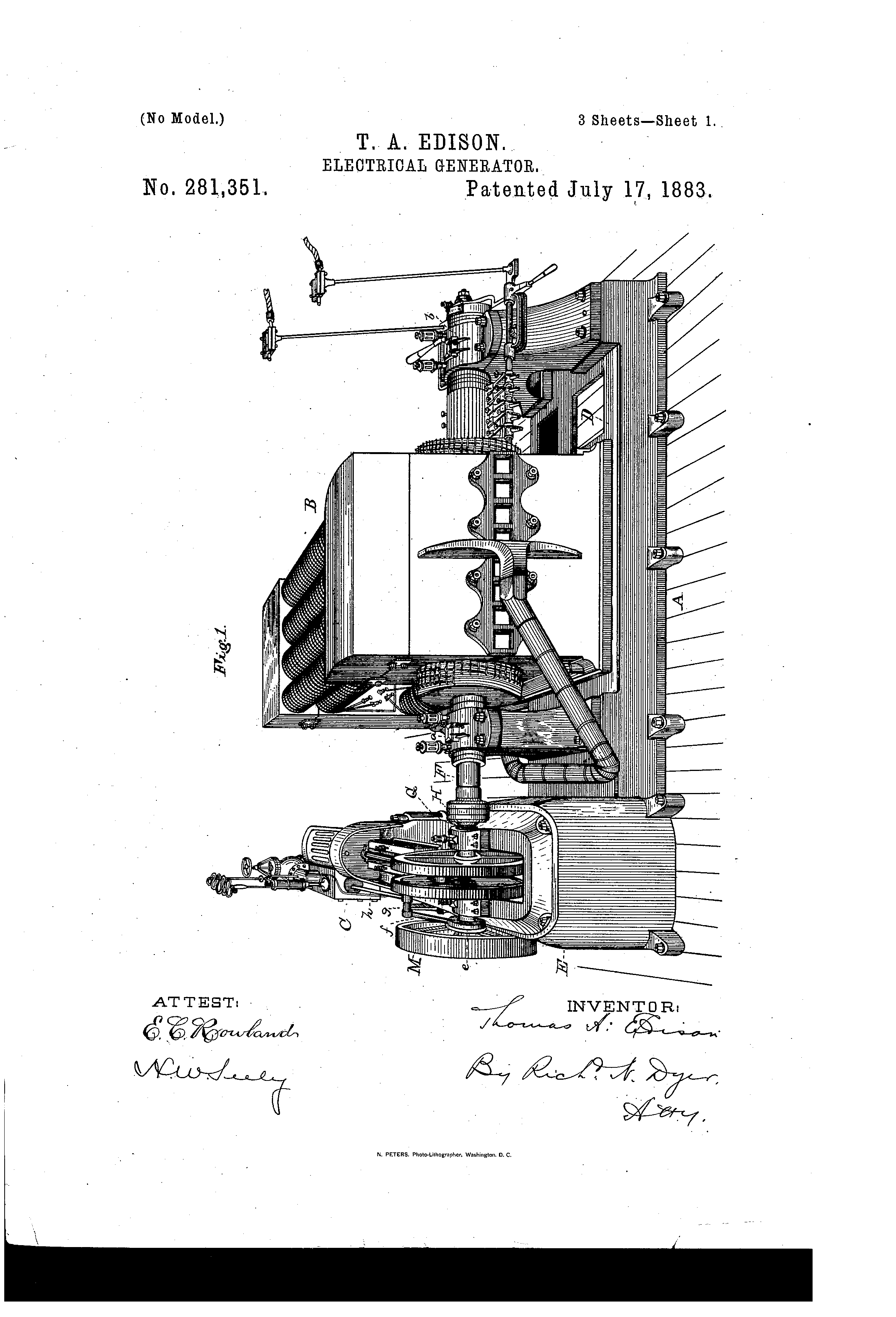 Today’s Patent- Electric Generator