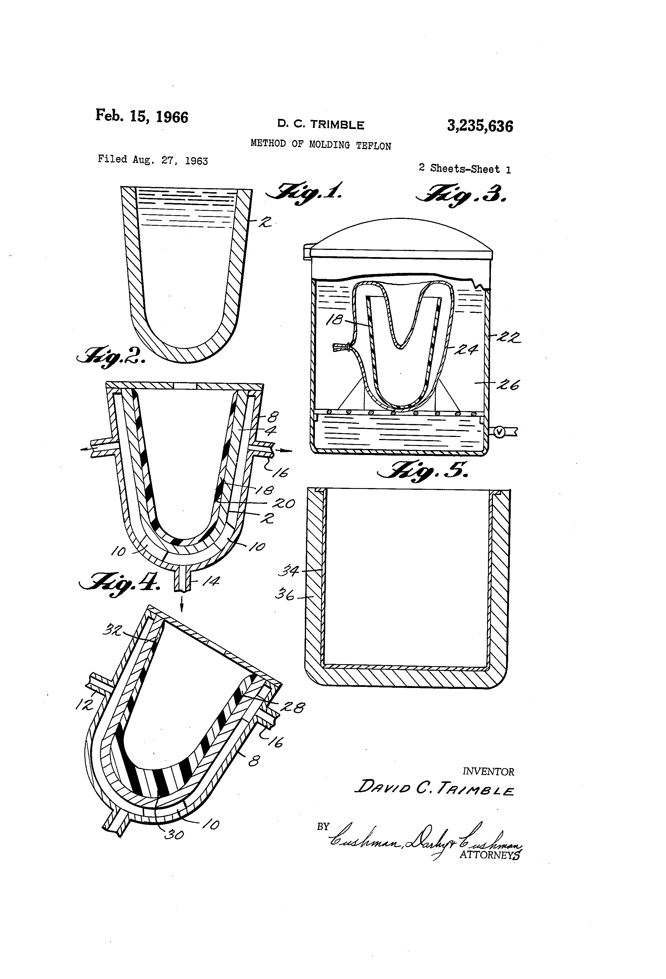 Today’s Patent- METHOD OF MOULDING TEFLON
