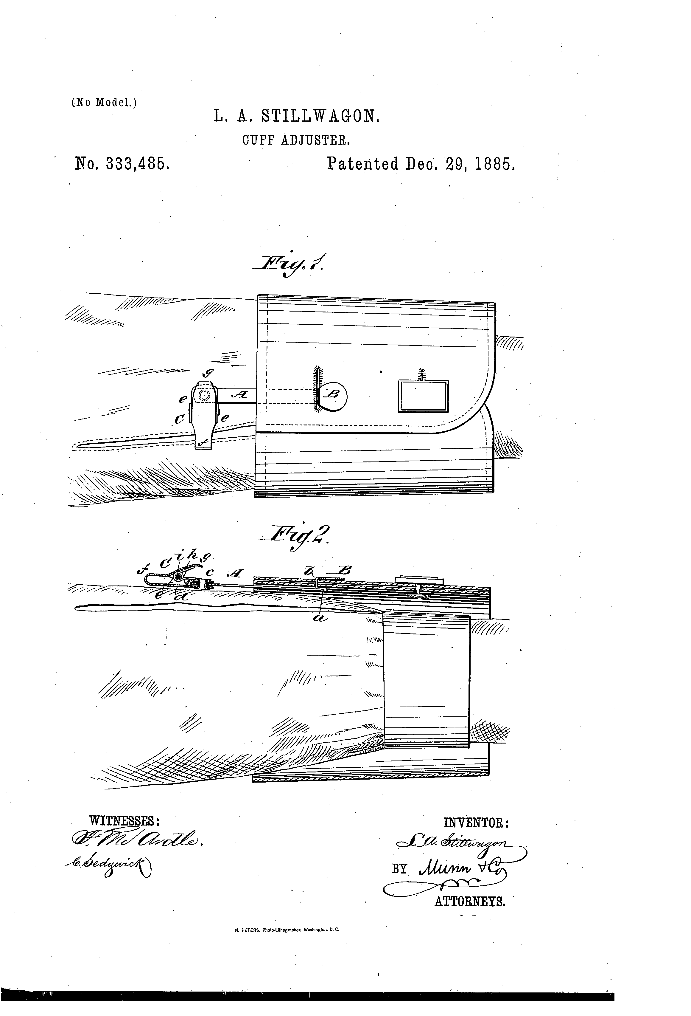 Today’s Patent- Cuff Adjuster