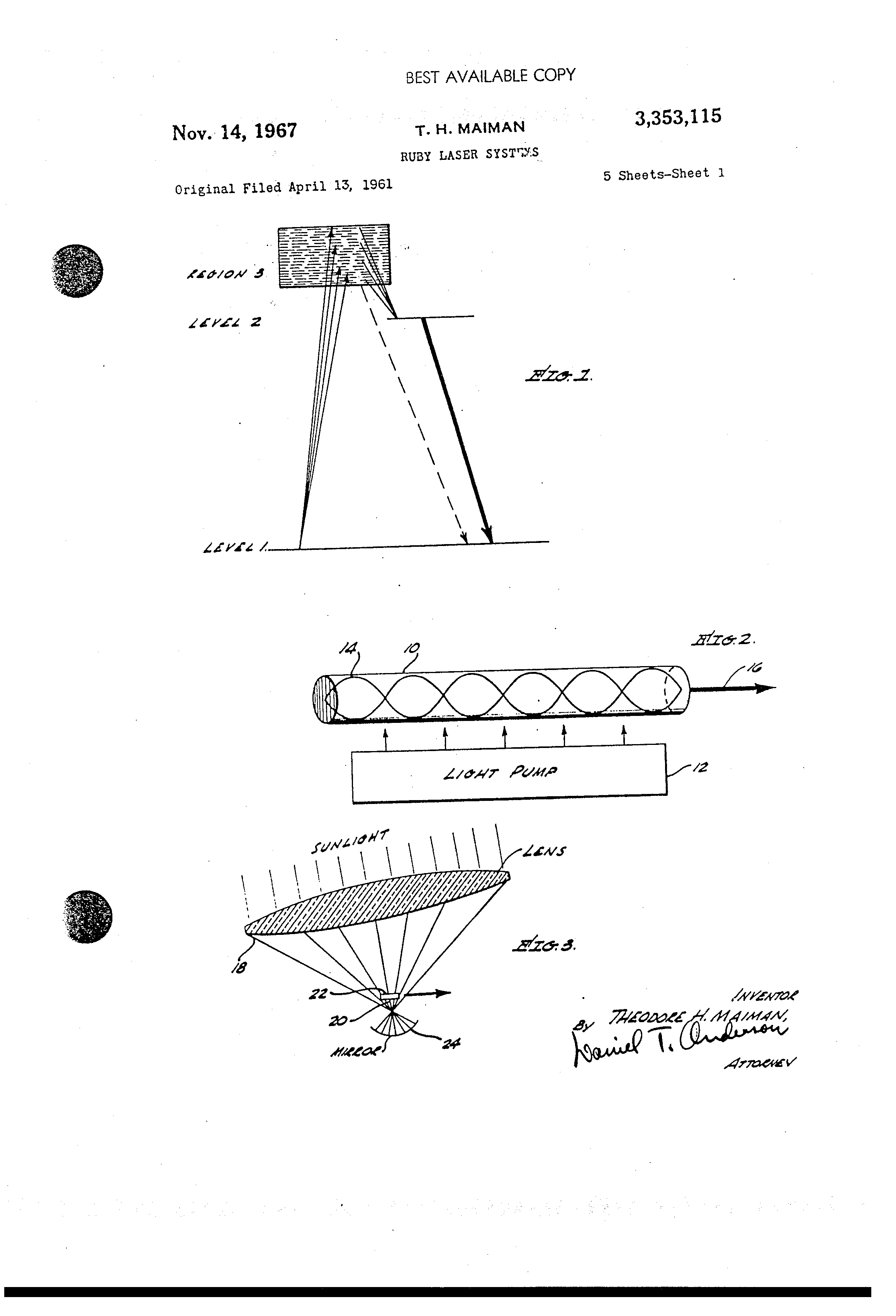 Today’s Patent- Ruby Laser