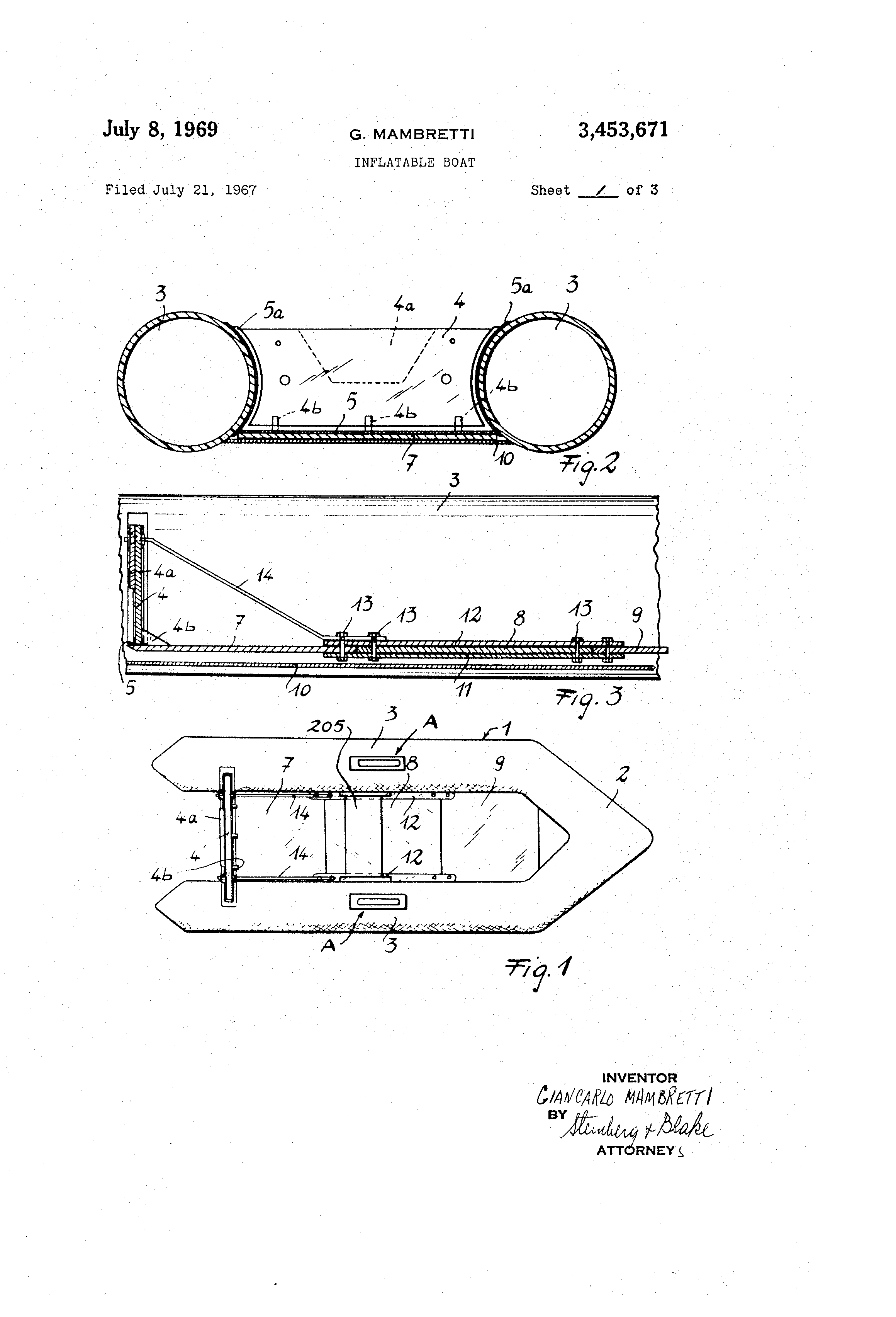 Today’s Patent- Inflatable Boat