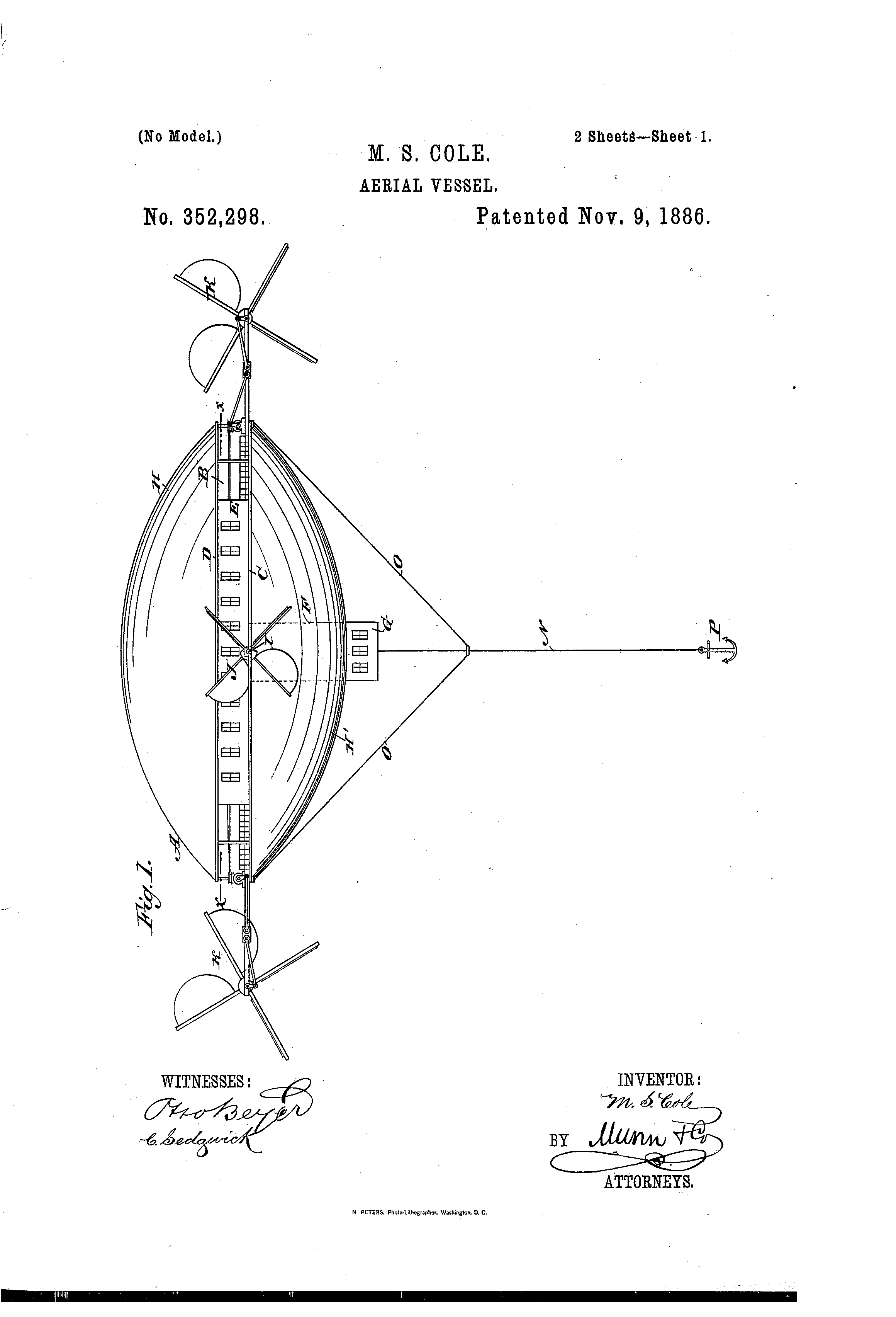 Today’s Patent- Aerial Vessel