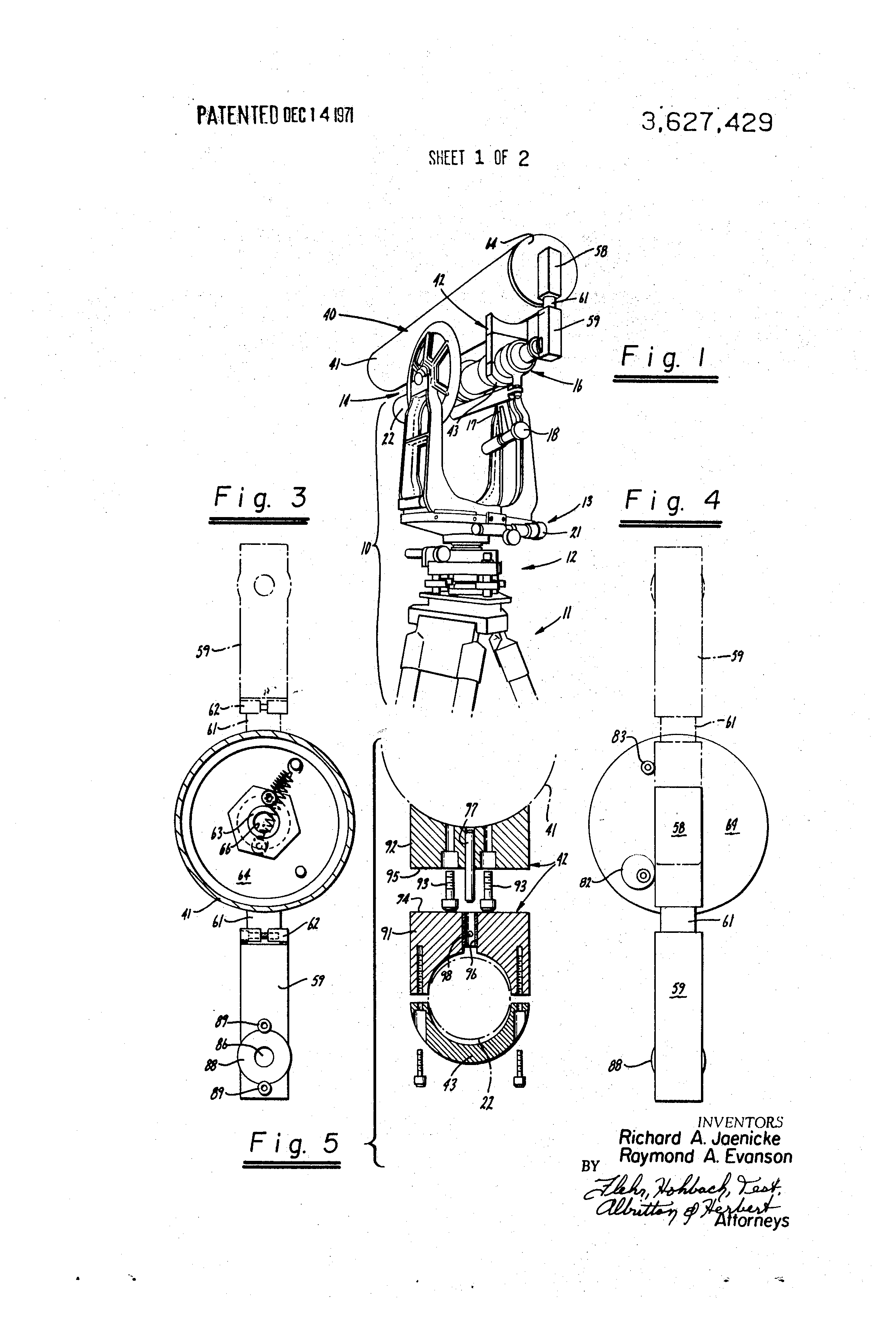 Today’s Patent- Laser optical surveying instrument and method