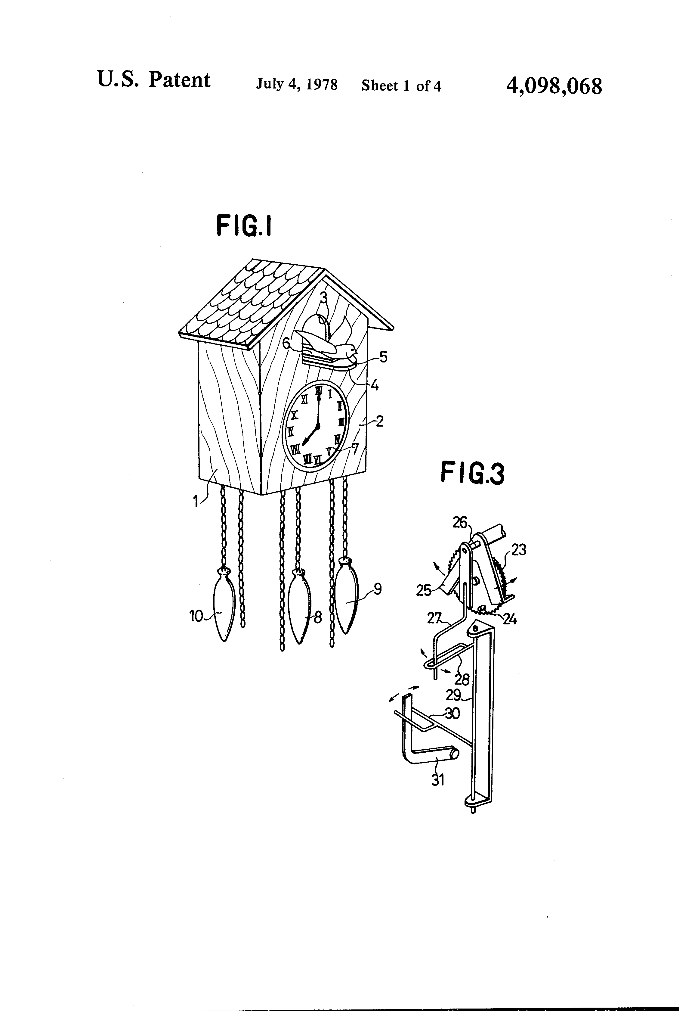 Today’s Patent- Cuckoo Clock