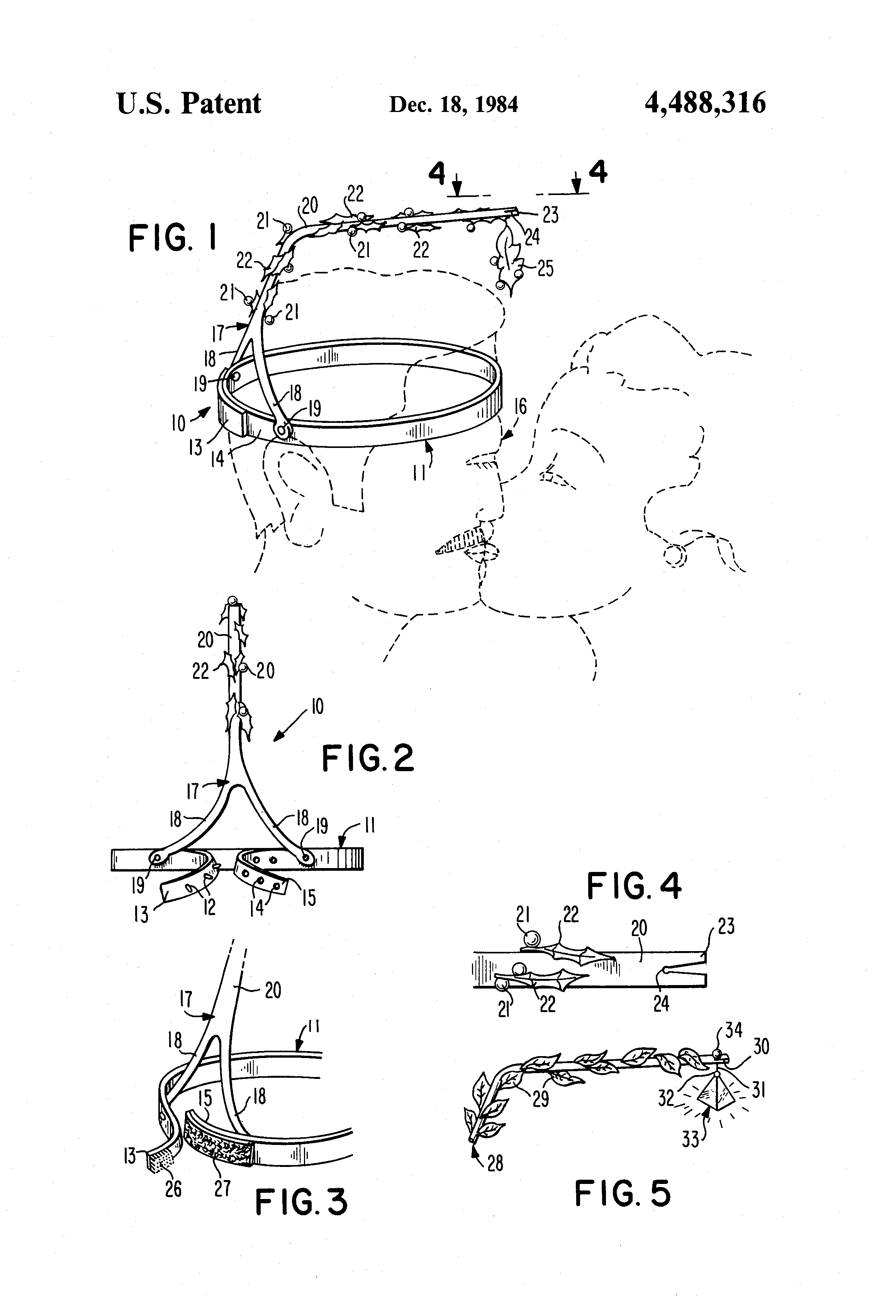 Today’s Patent- Mistletoe supporting headband