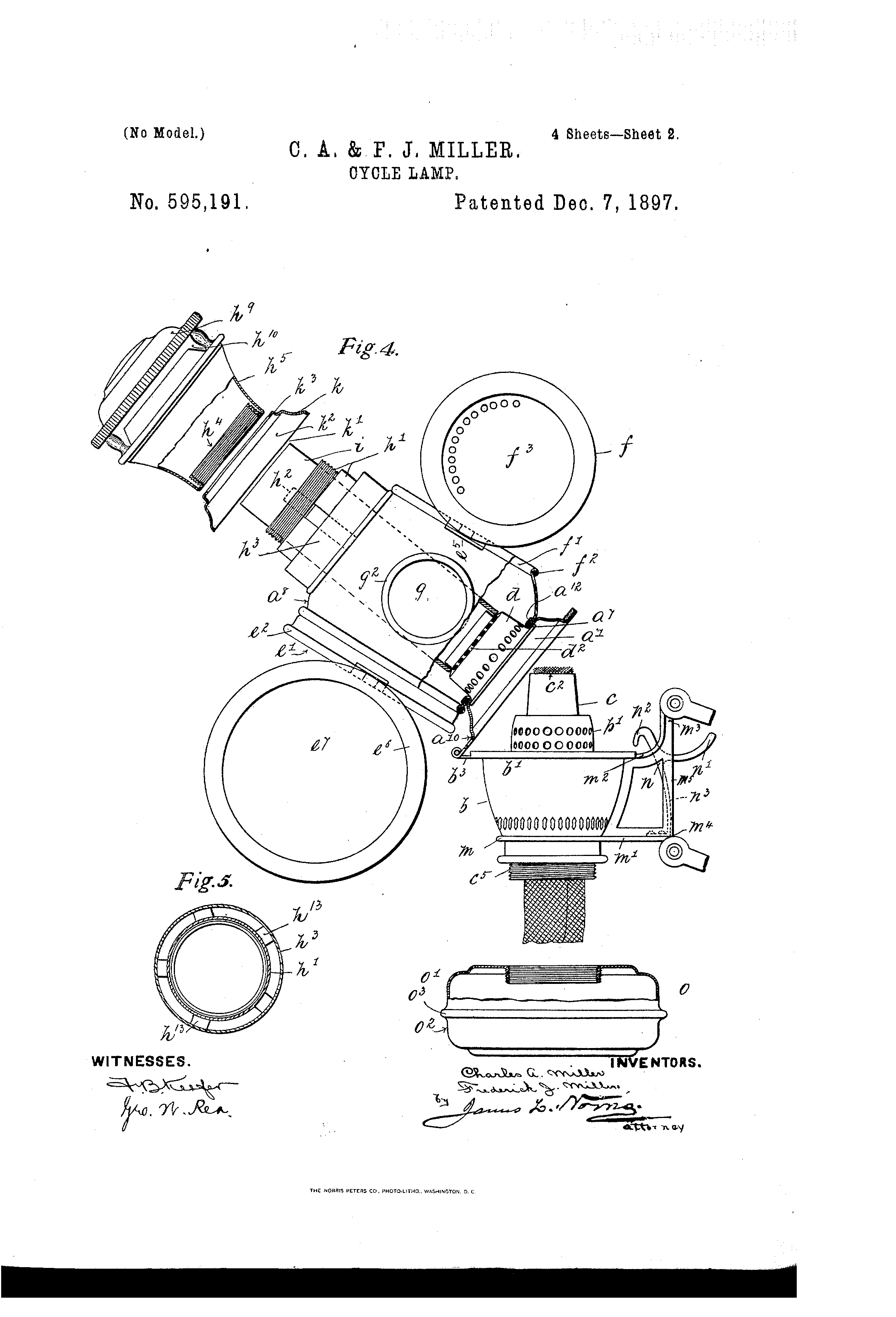 Today’s Patent- Cycle Lamp