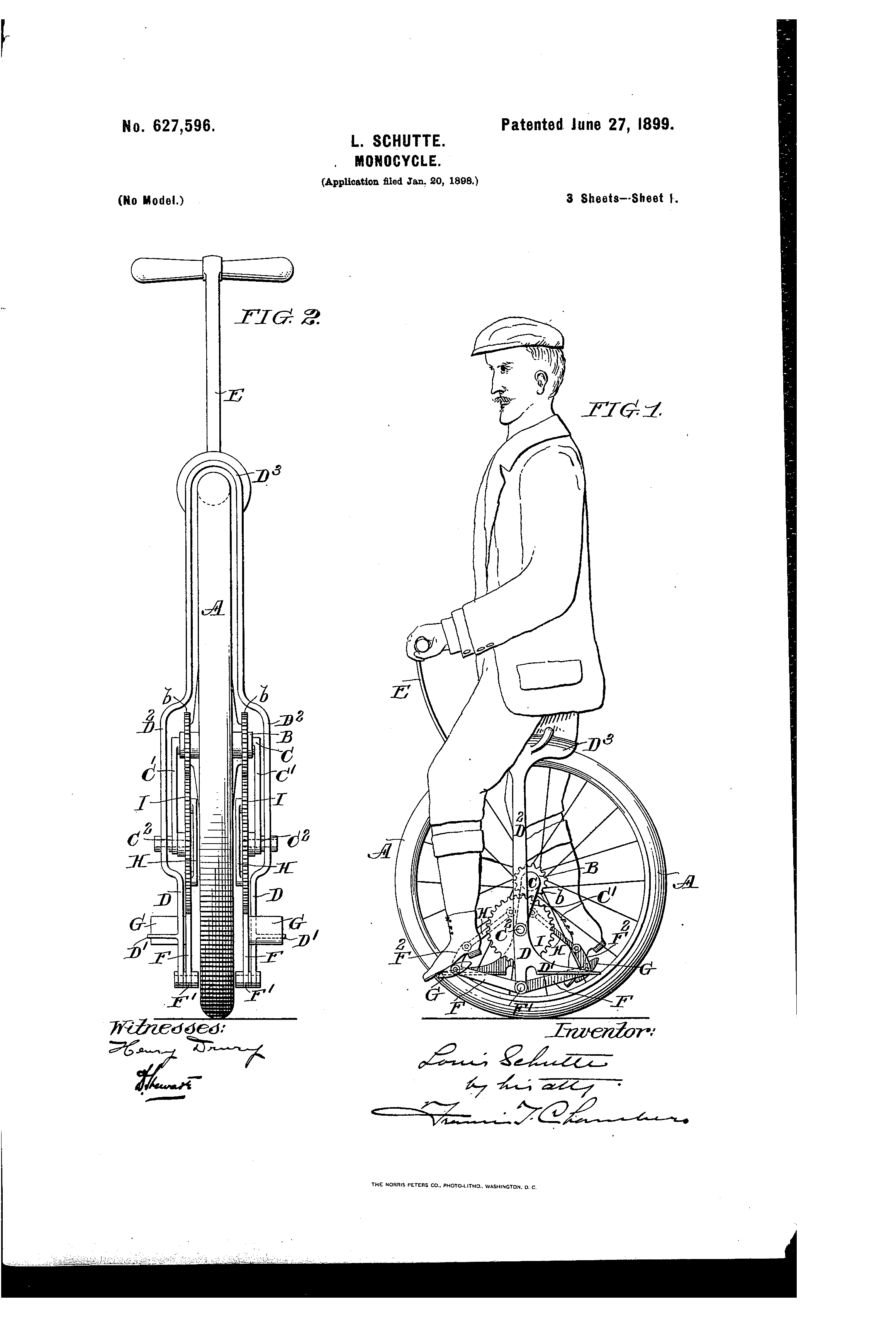 Today’s Patent- Mono-cycle