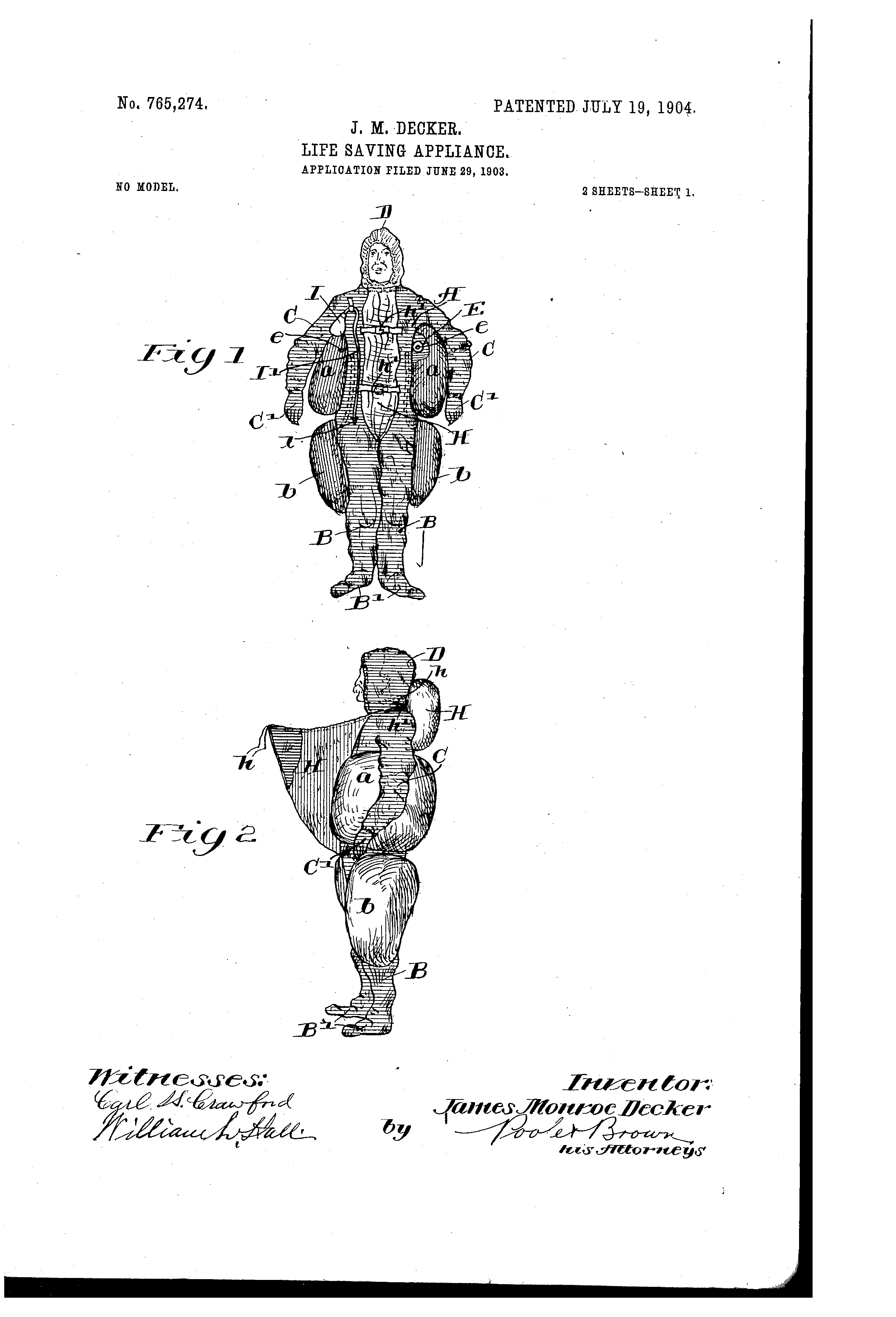 Today’s Patent- Life Saving Appliances