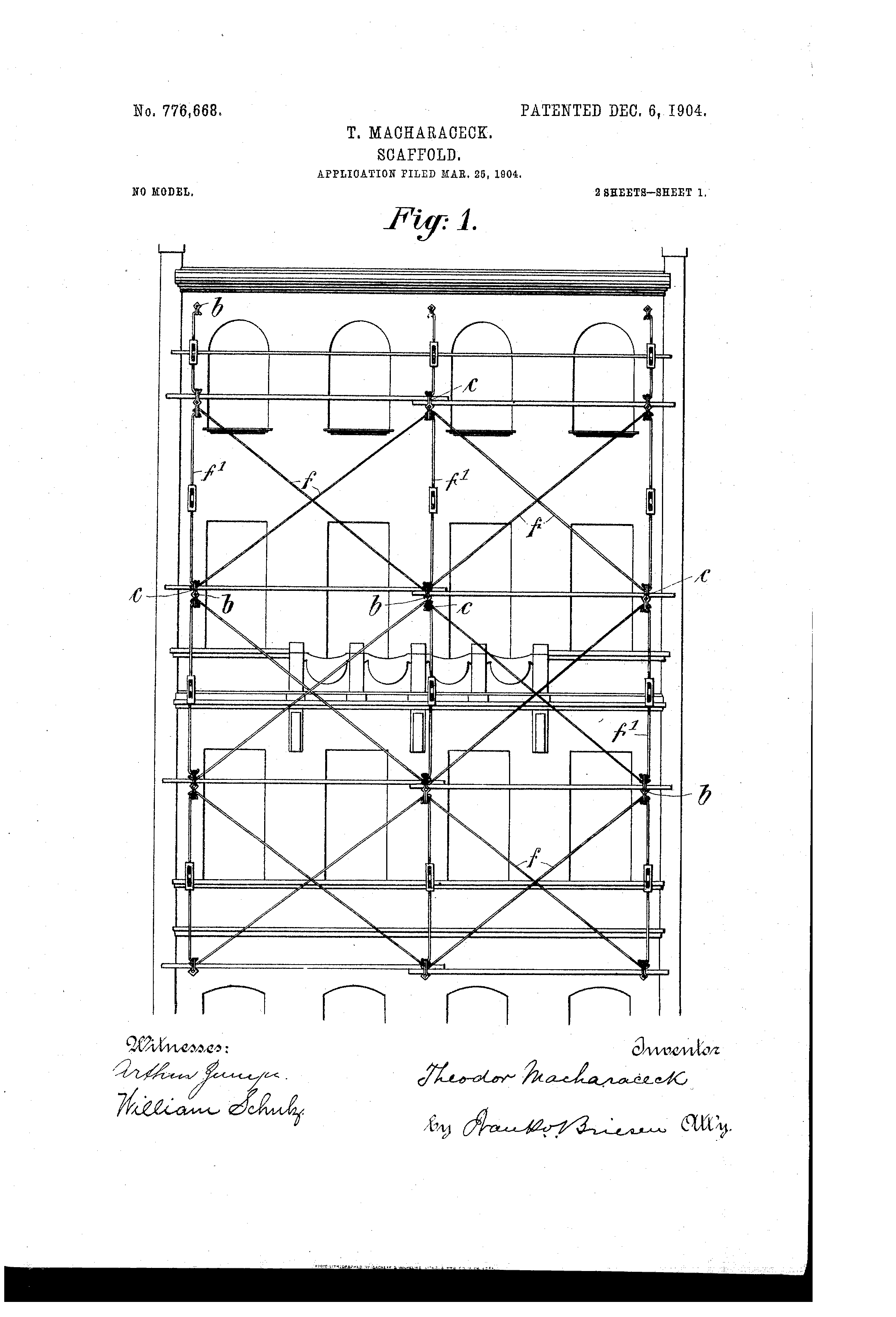 Today’s Patent- Scaffold