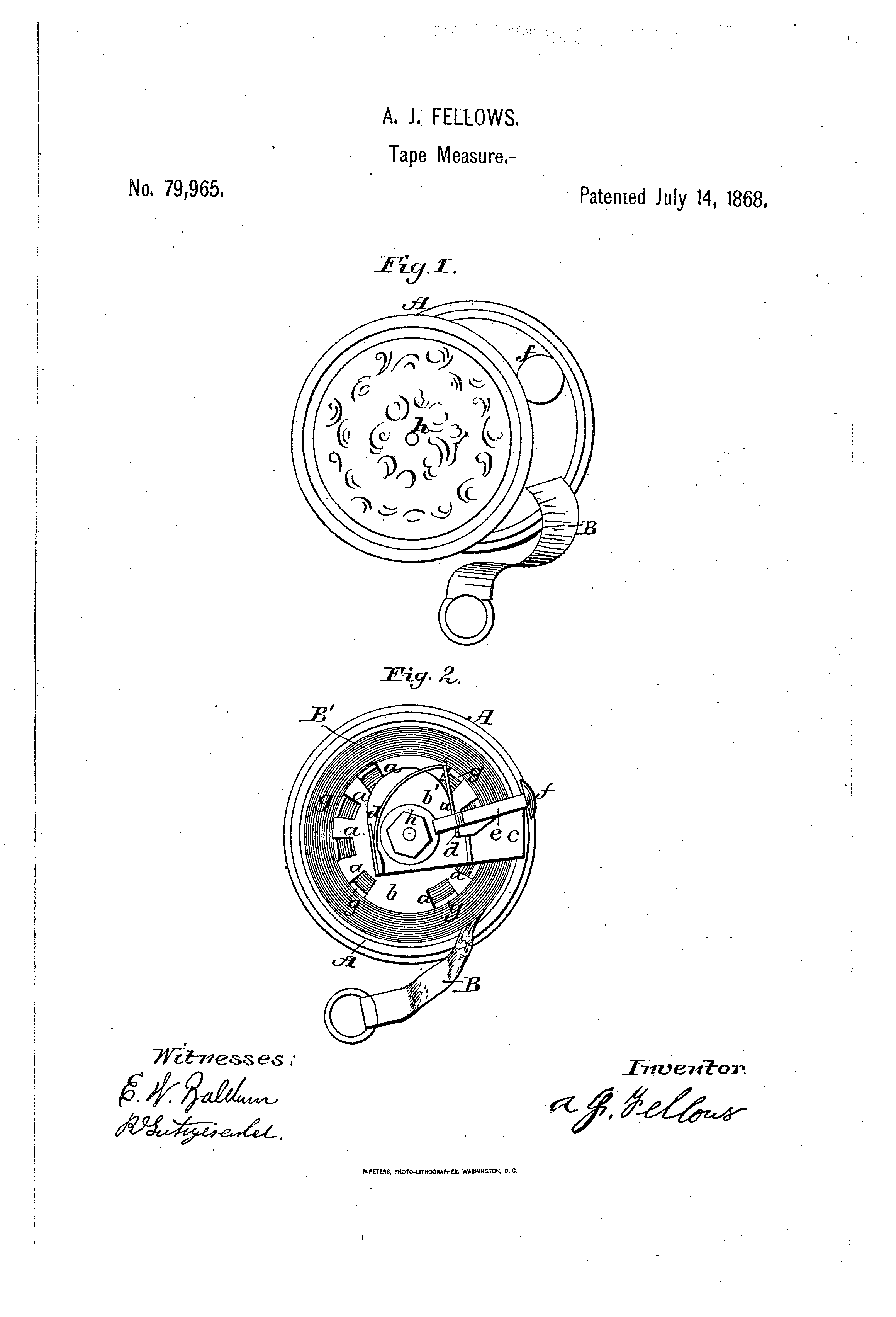 Today’s Patent- TAPE MEASURE