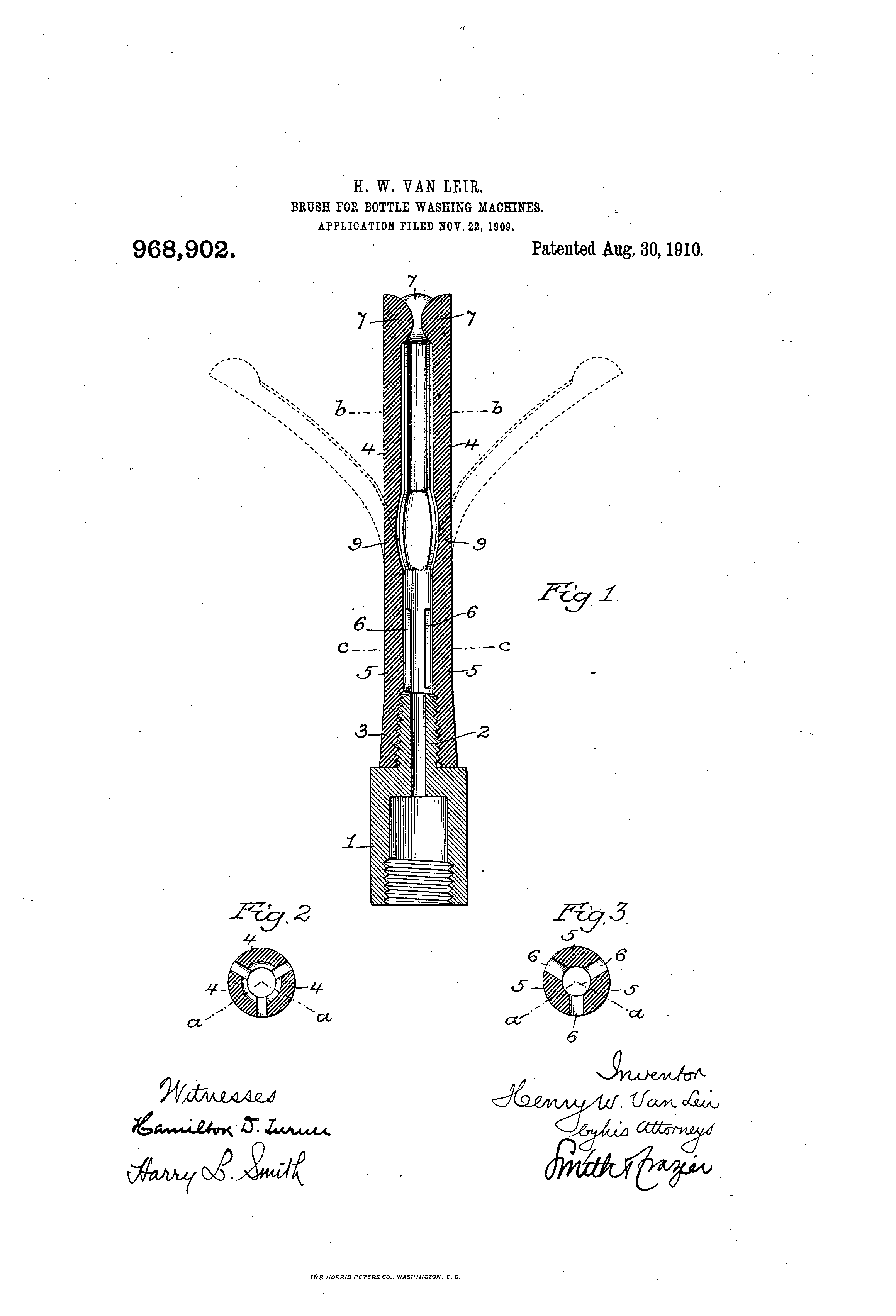 Patent of the week- BRUSH FOR BOTTLE WASHING MACHINES