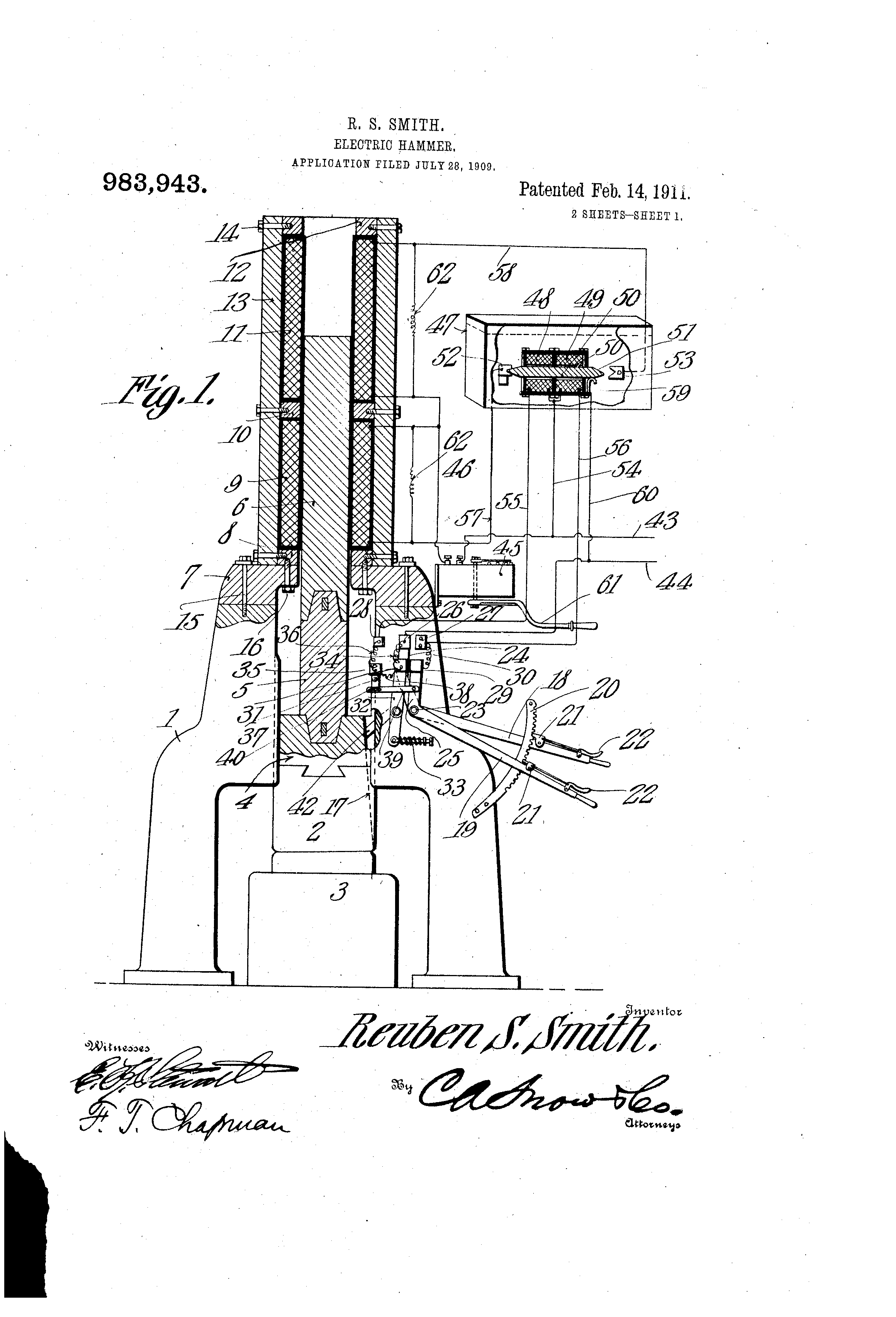 Today’s Patent- Electric Hammer
