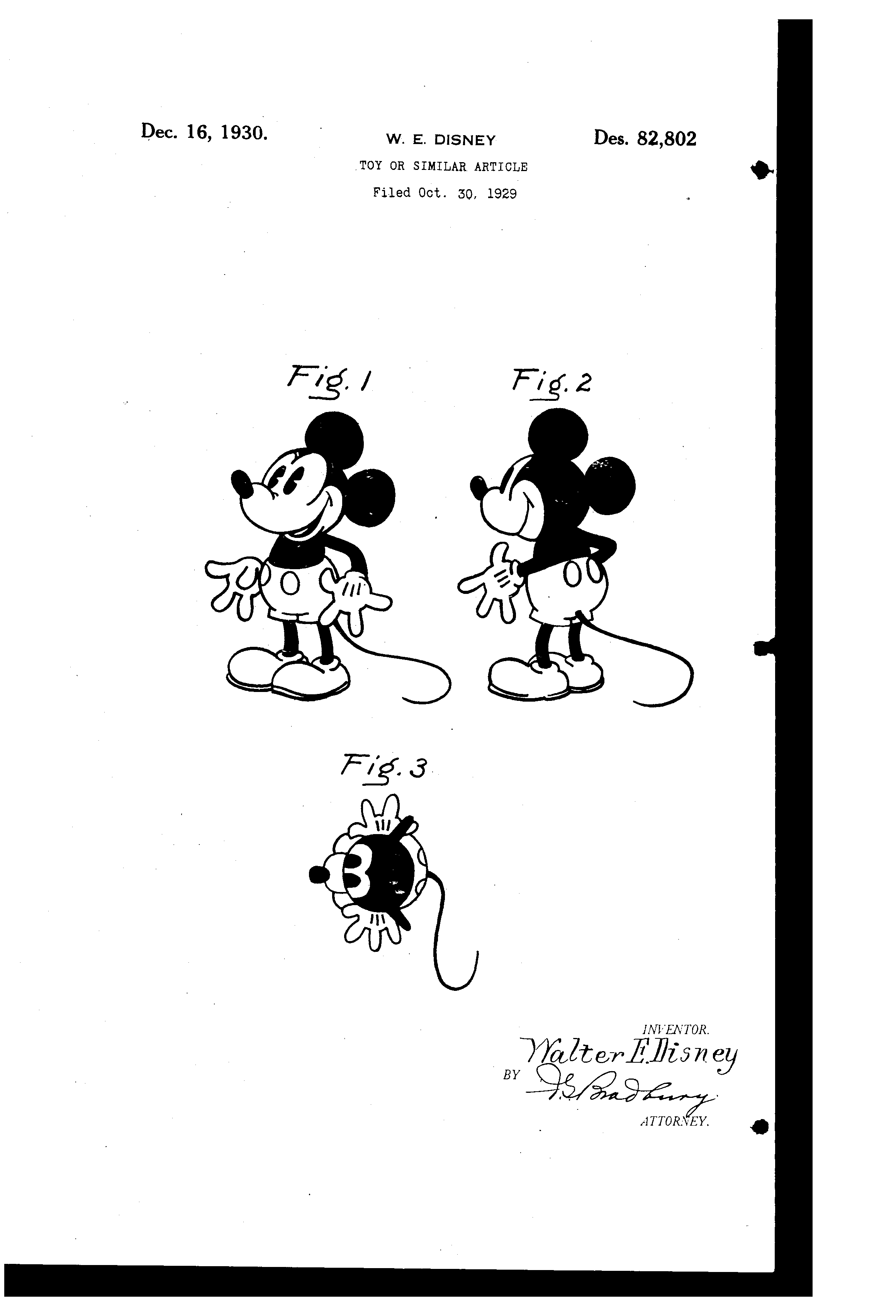 Today’s Patent- Mickey Mouse Toy